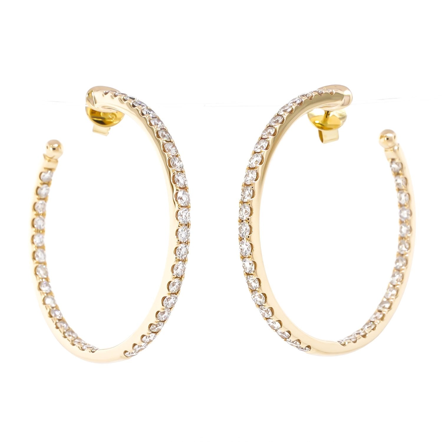 Diamond Hoop Earrings