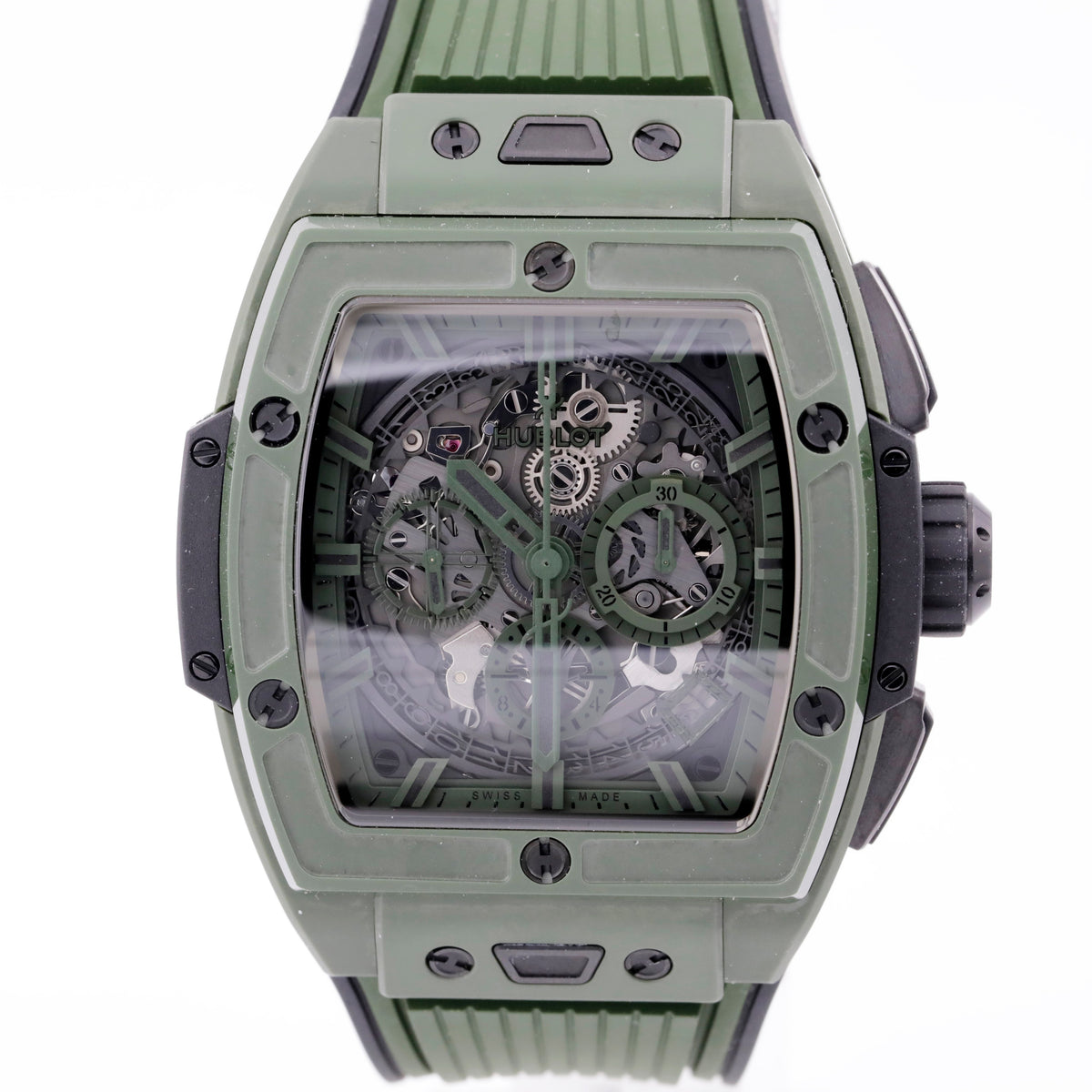 Pre Owned Hublot Spirit of Big Bang Dark Green Ceramic, 42mm, ref. 642.GX.5210.RX
