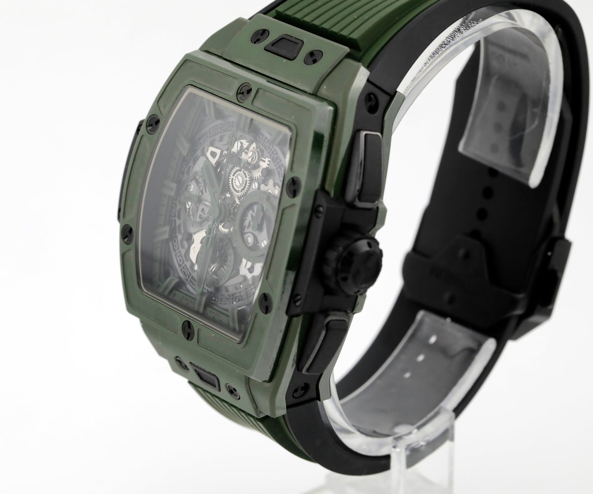 Pre Owned Hublot Spirit of Big Bang Dark Green Ceramic, 42mm, ref. 642.GX.5210.RX