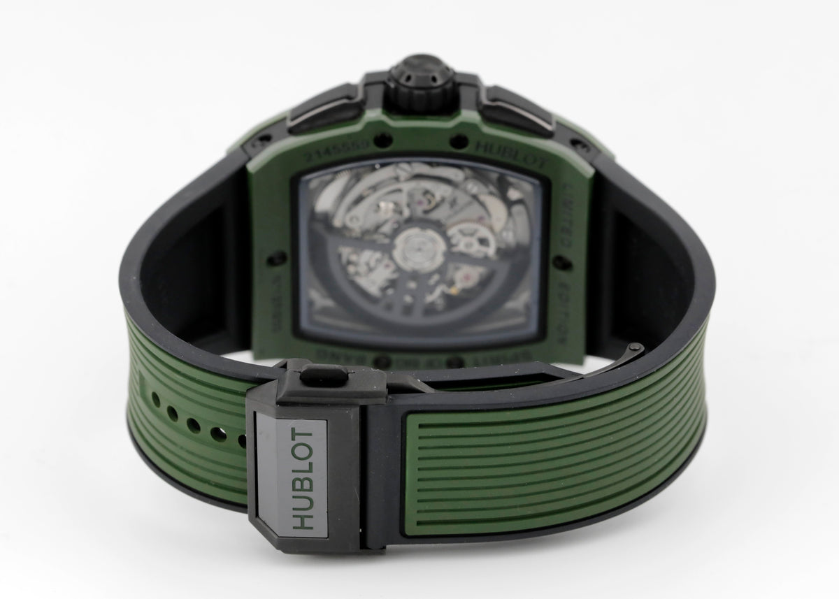 Pre Owned Hublot Spirit of Big Bang Dark Green Ceramic, 42mm, ref. 642.GX.5210.RX
