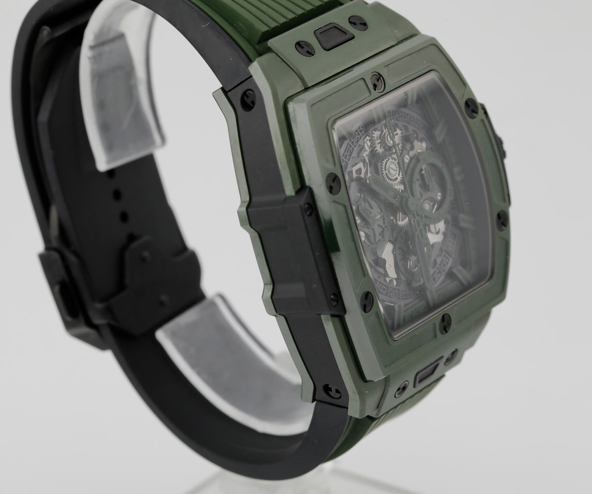 Pre Owned Hublot Spirit of Big Bang Dark Green Ceramic, 42mm, ref. 642.GX.5210.RX