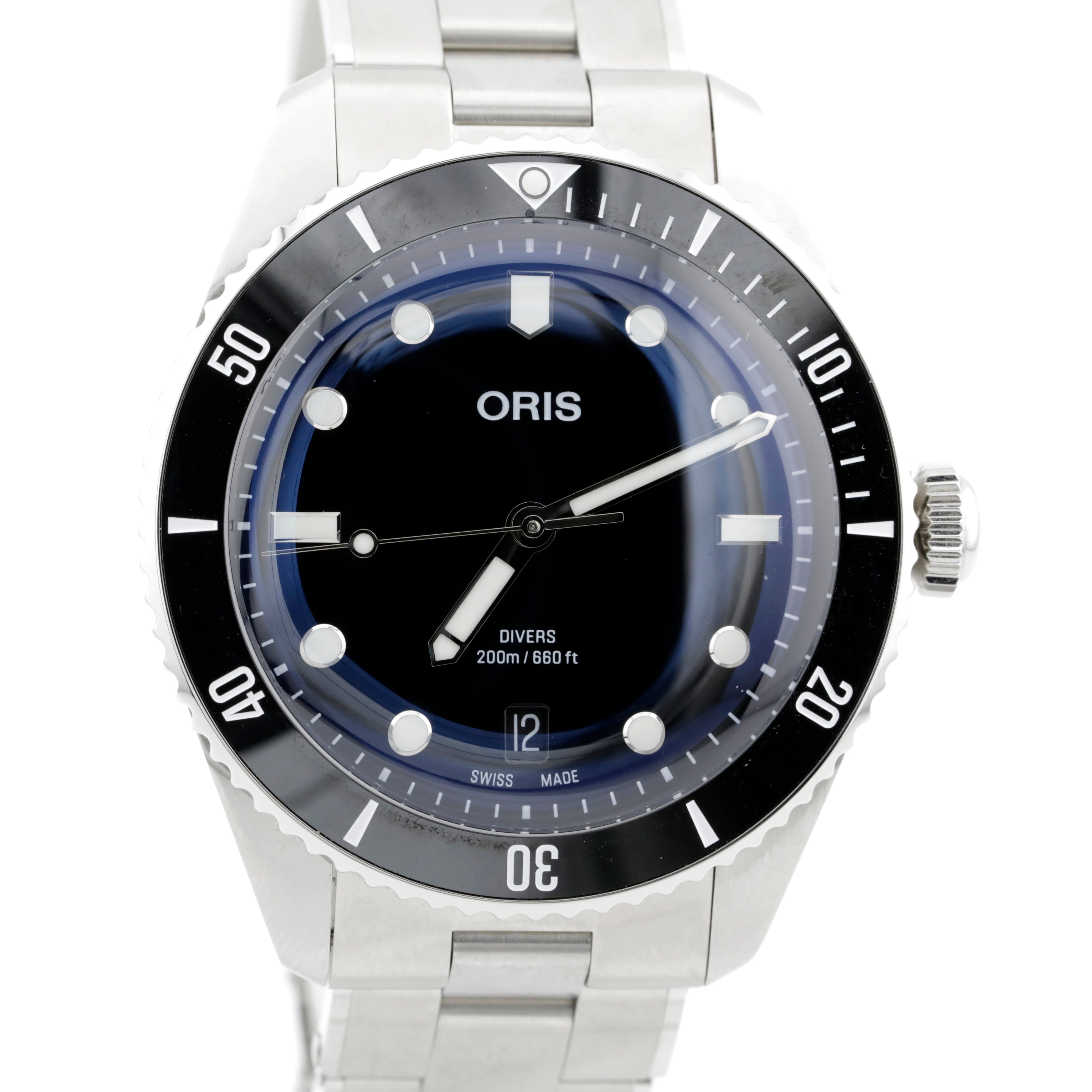 Pre Owned Oris Divers Date Ref# 01 733 7795 4054-set