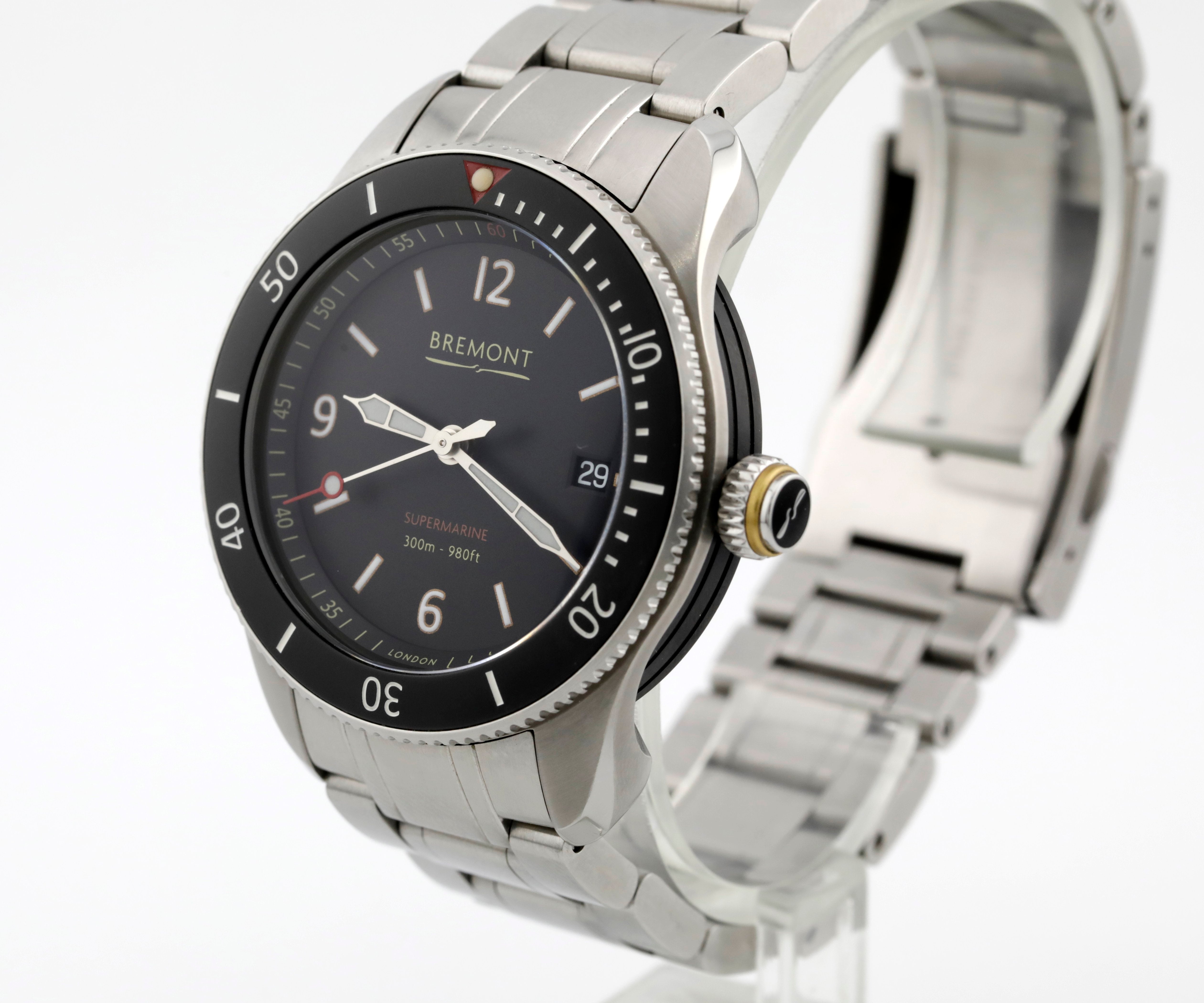 Pre Owned Bremont Supermarine Ref# S300-BK-R-S
