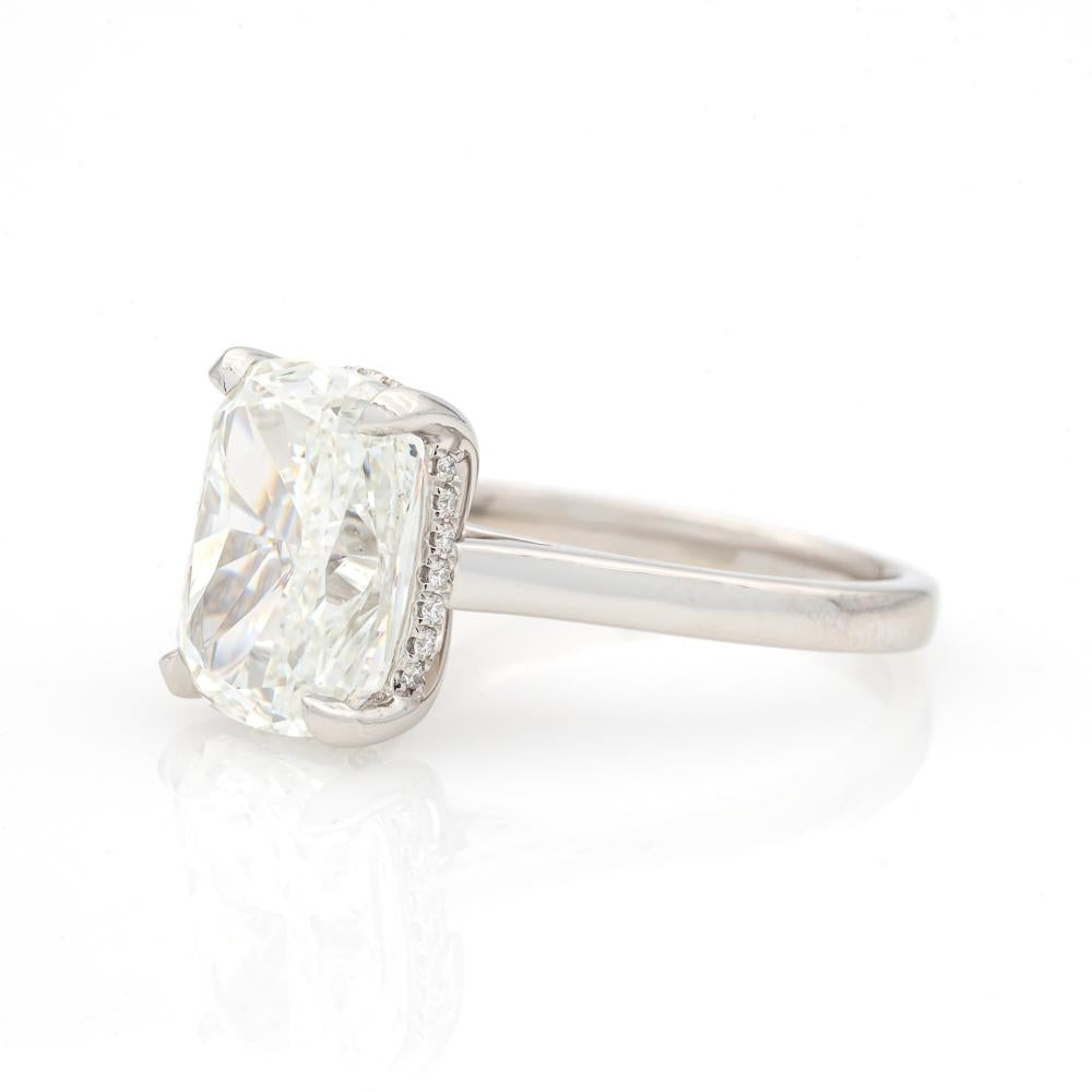 5.01ct Cushion Shaped Solitaire Diamond Engagement Ring