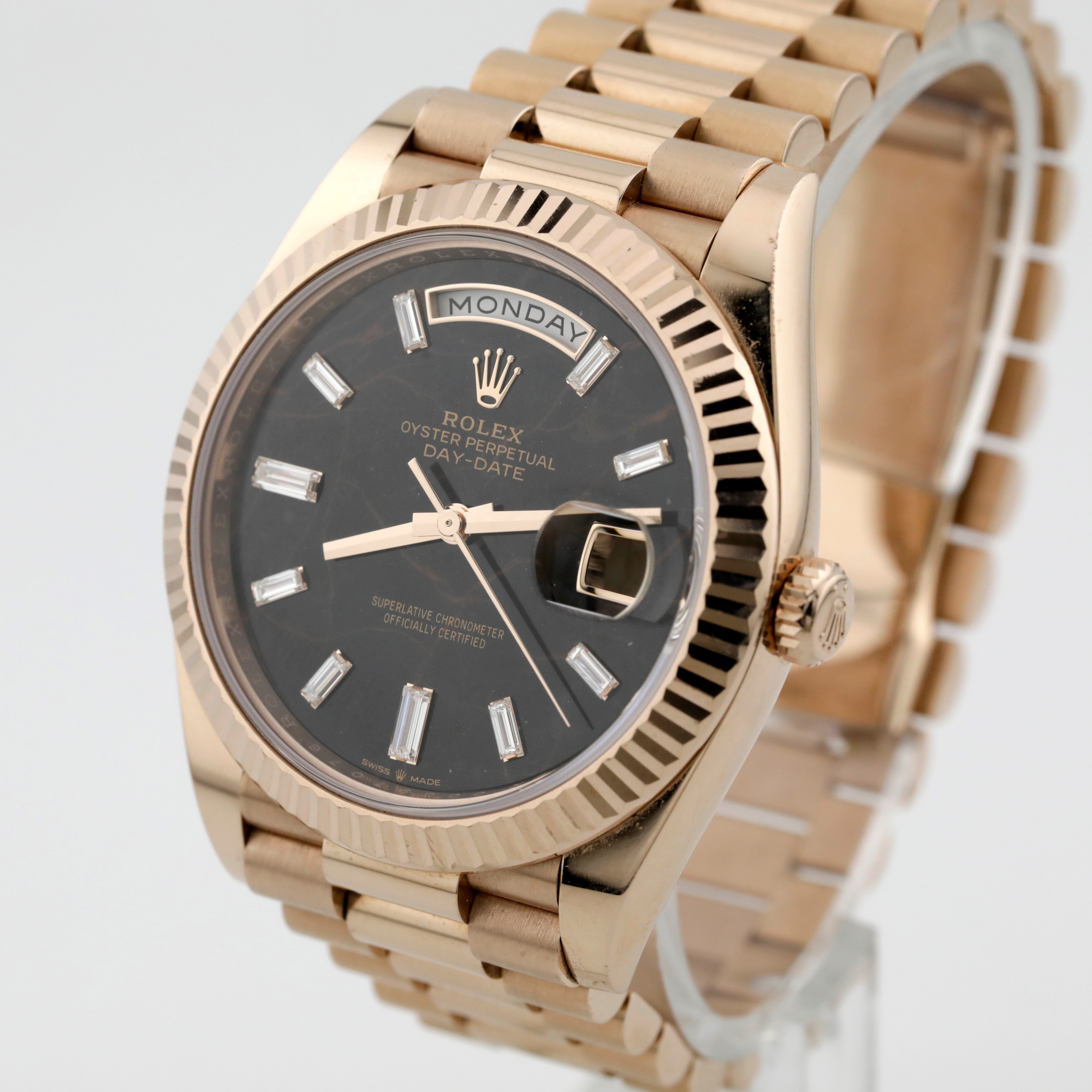 Pre Owned Rolex Day-Date 40 Eisenkiesel Dial Ref# 228235