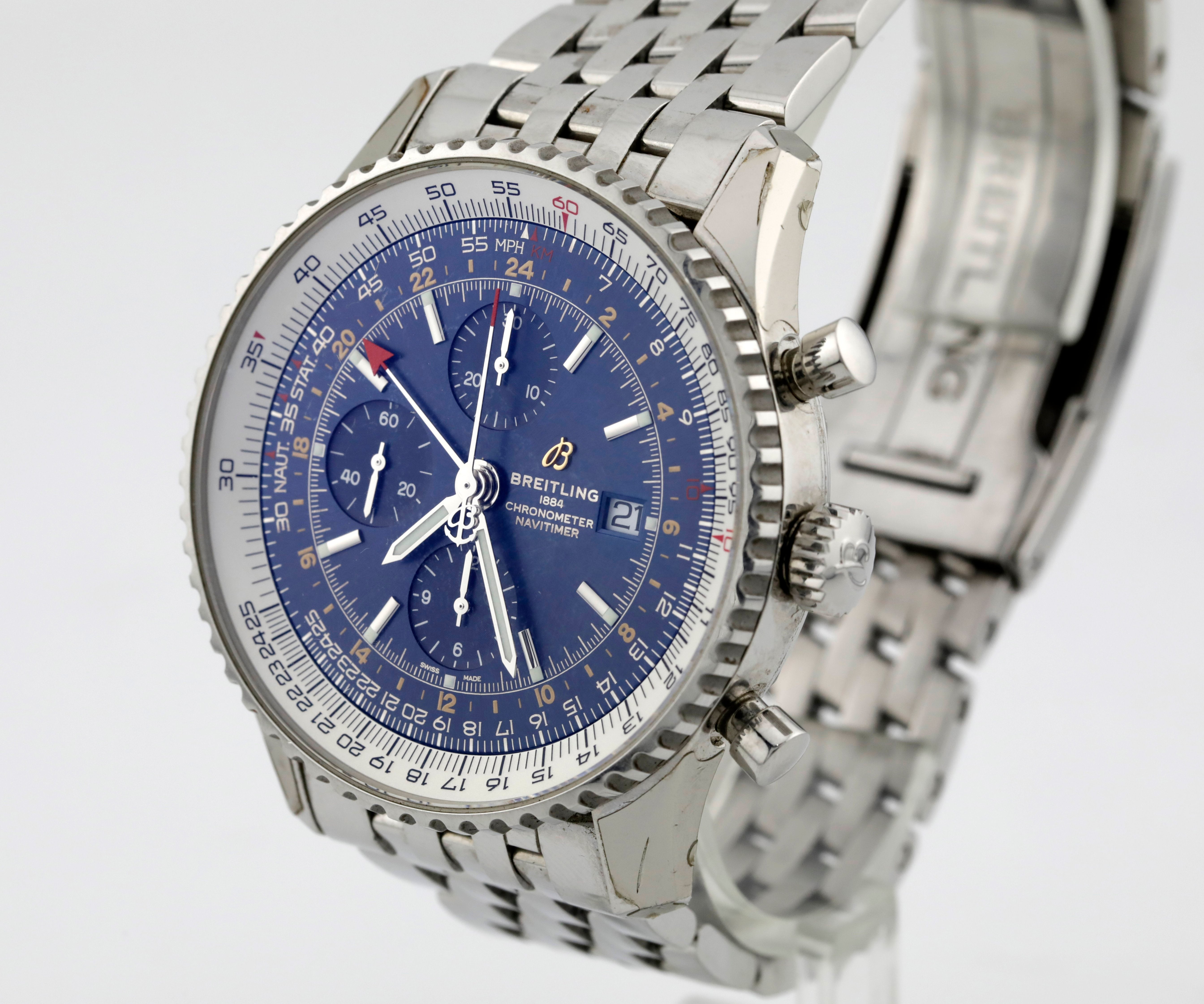 Pre Owned Breitling Navitimer GMT 46 Ref# A24322121C2X2