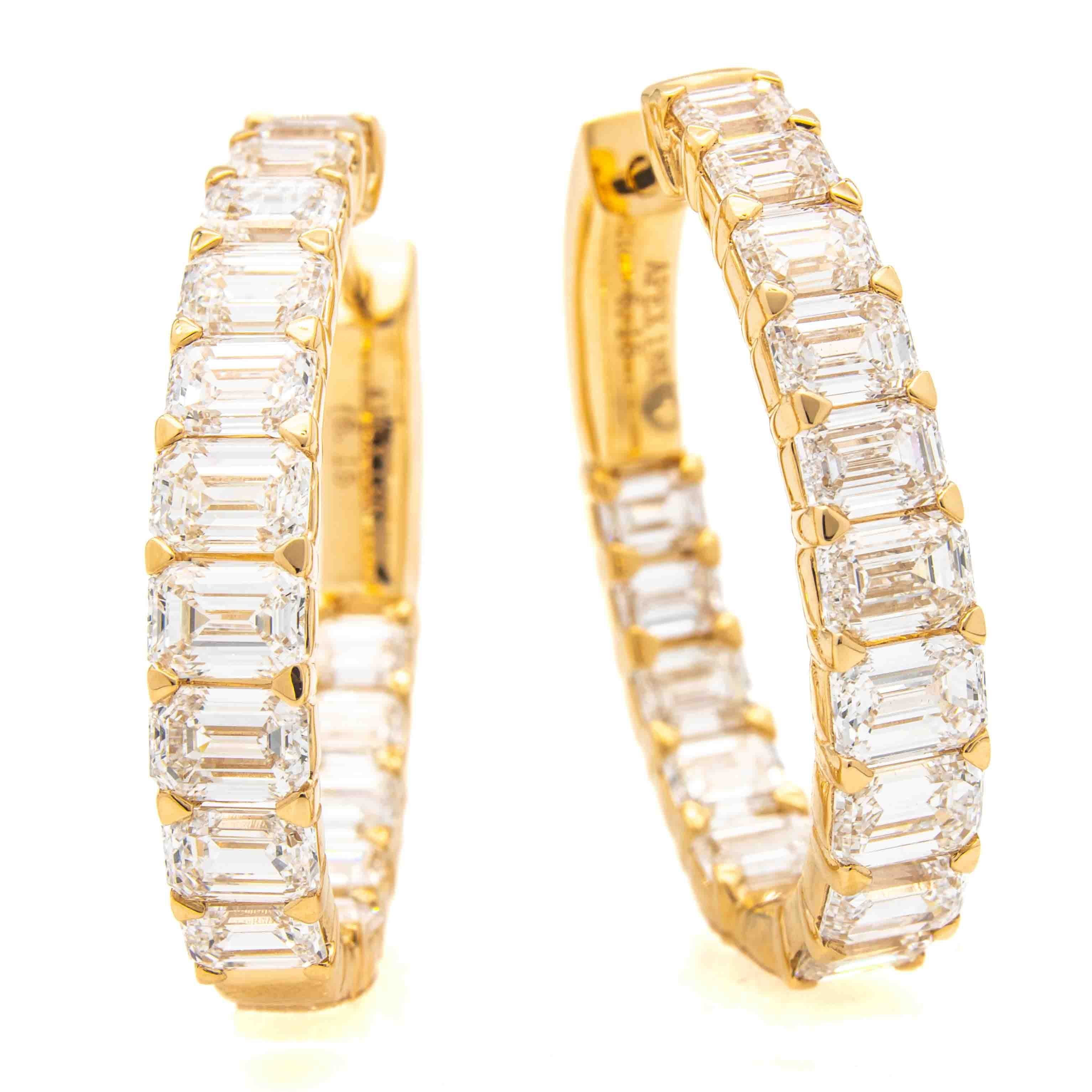 Diamond Hoop Earrings