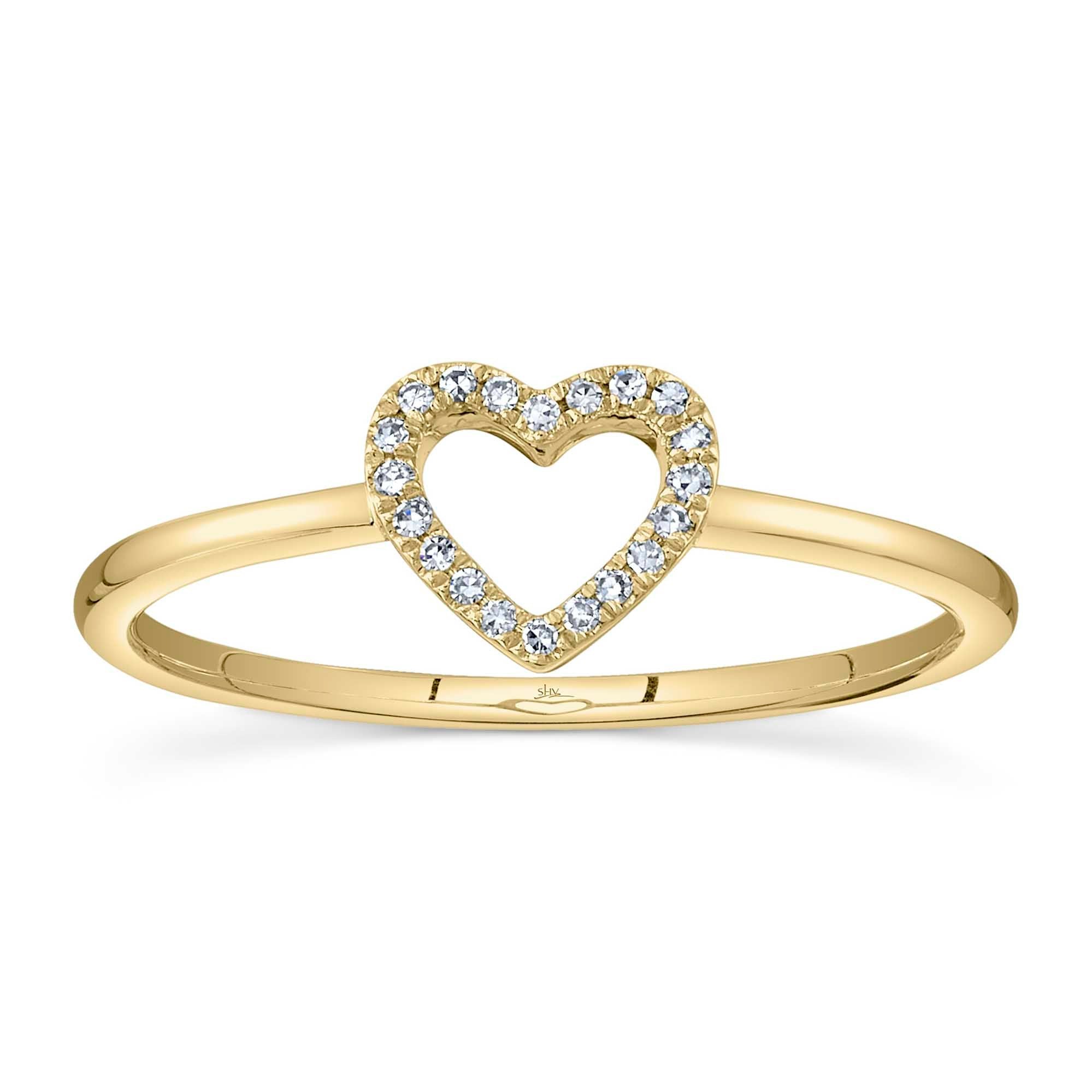 Shy Creation Diamond Heart Ring