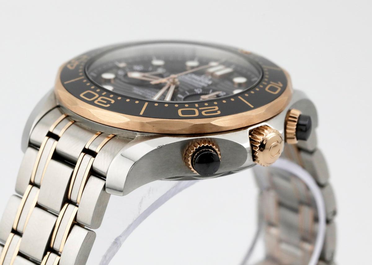 Pre Owned  Omega Seamaster Diver 300m Chronograph Two Tone Ref# 21020445101001