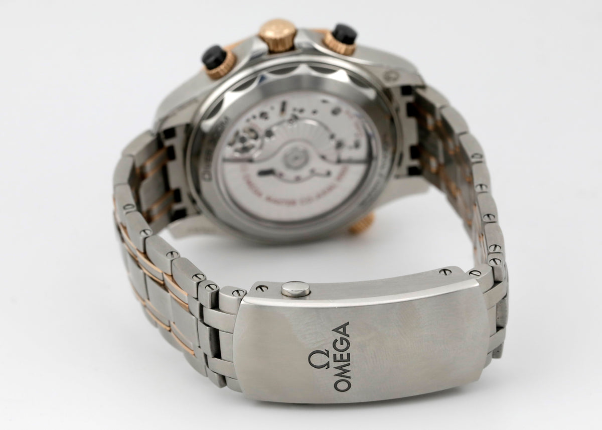 Pre Owned  Omega Seamaster Diver 300m Chronograph Two Tone Ref# 21020445101001