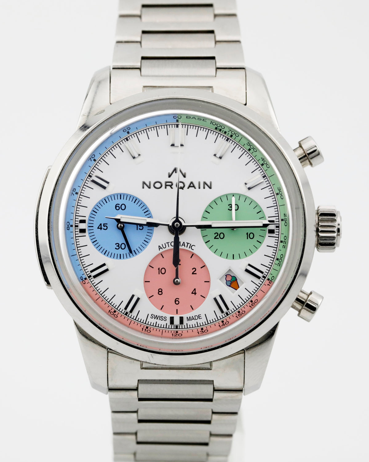 Pre Owned Norqain Freedom 60 Enjoy Life Special Edition Ice cream Ref# N2201.19S01.C01