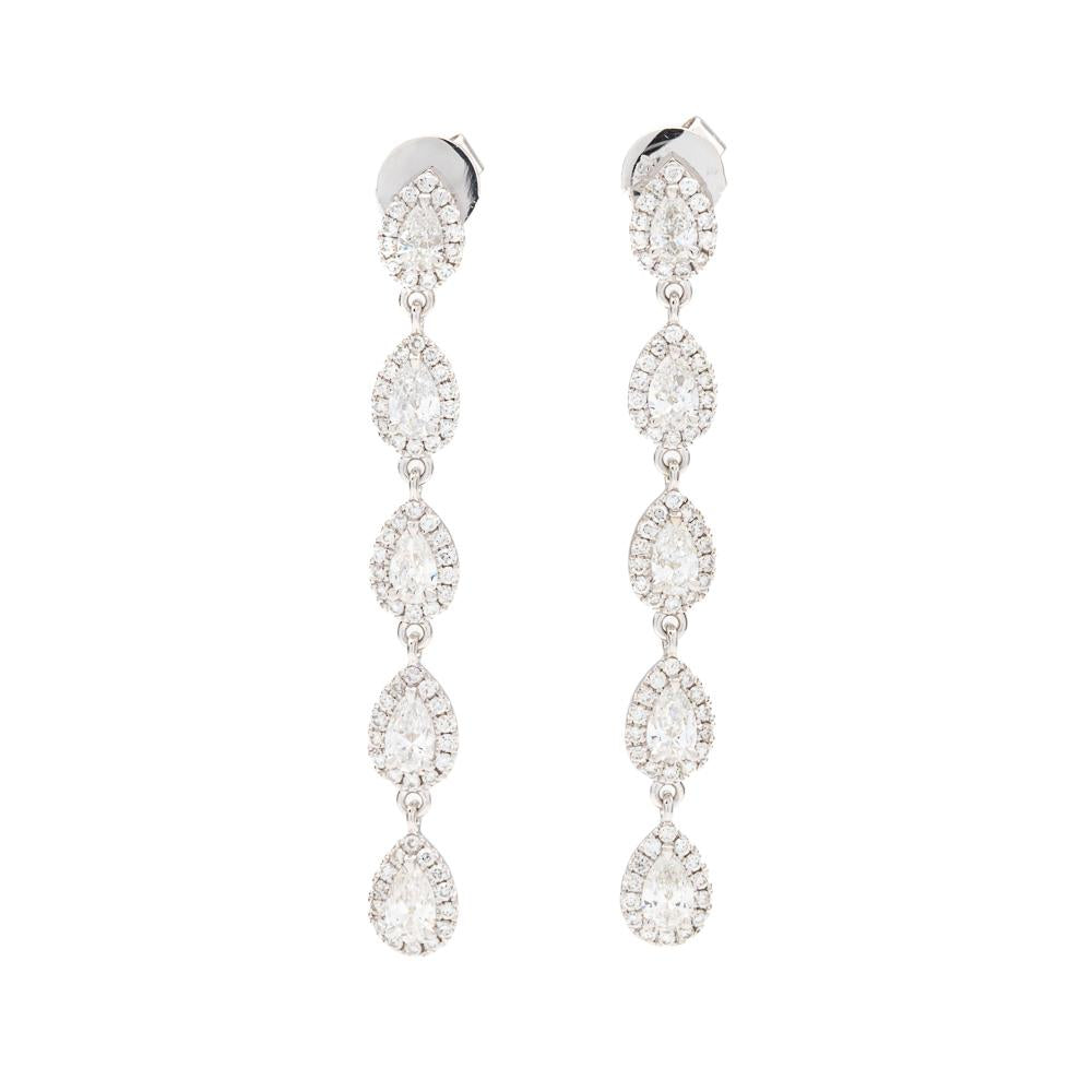 Diamond Dangle Earrings