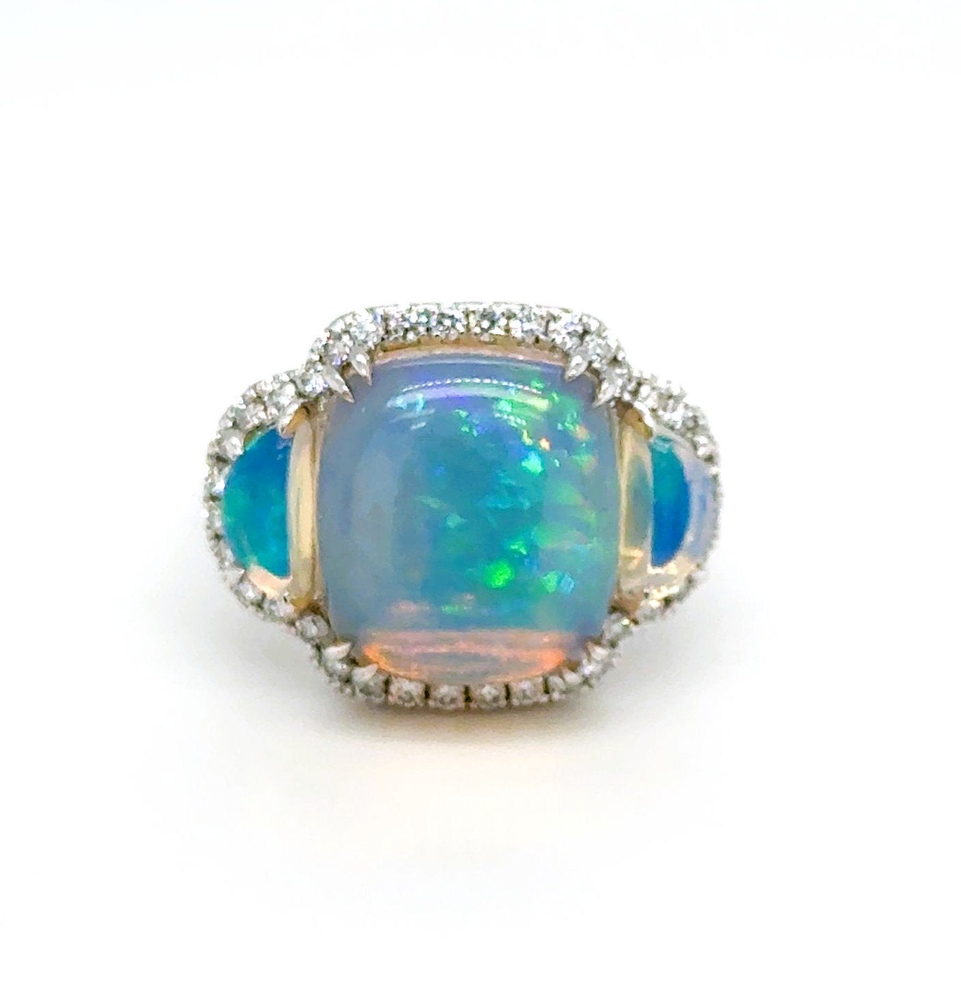 Opal and Diamond Ring