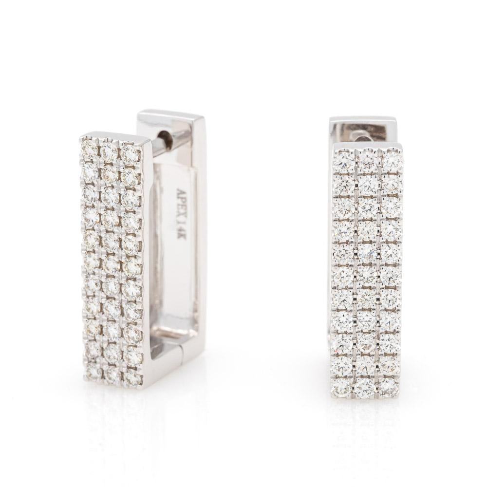 Diamond Hoop Earrings
