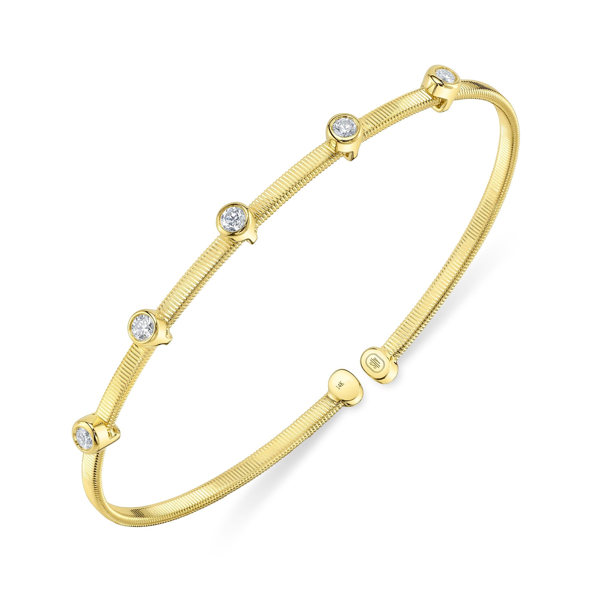 Shy Creation Flexible Diamond Bangle