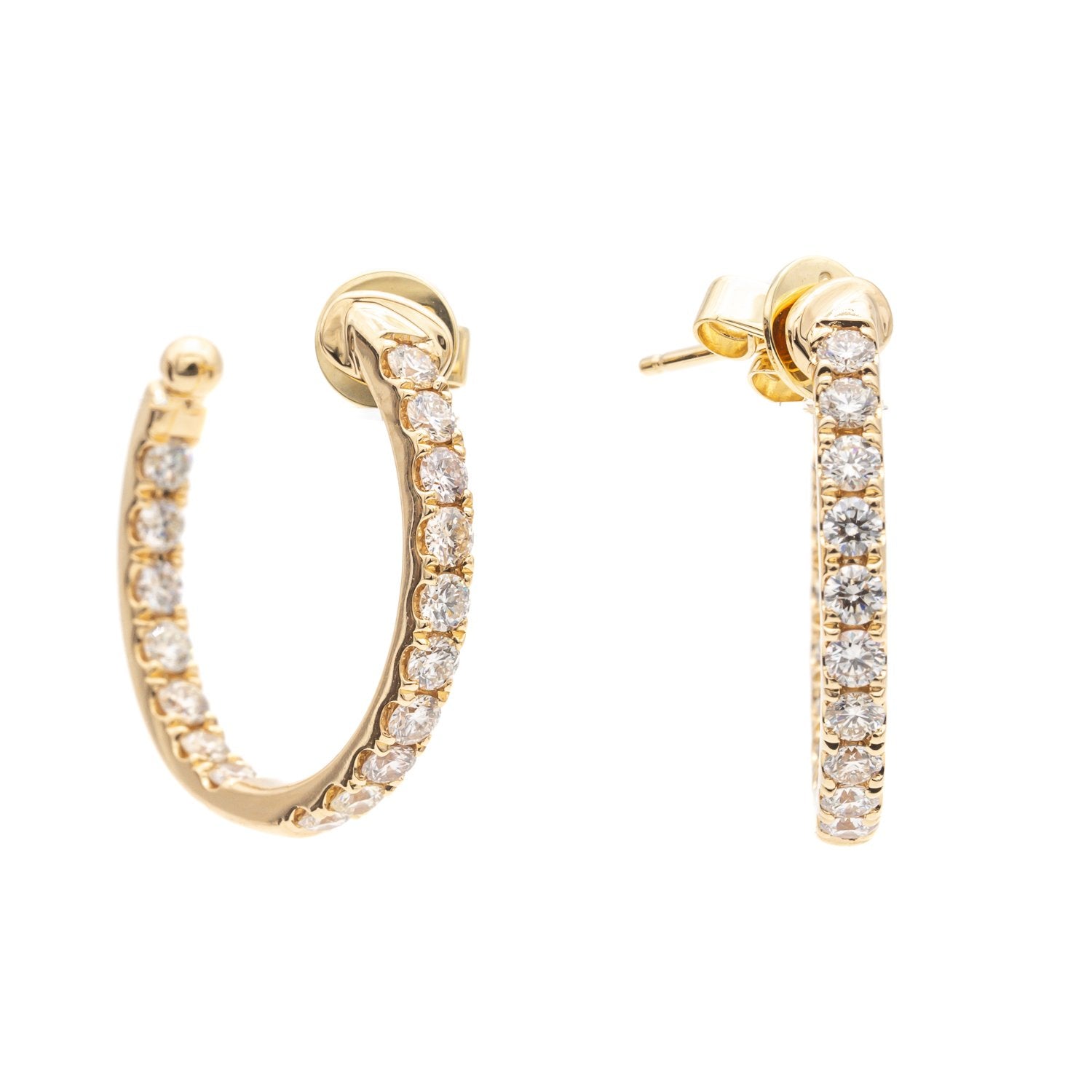 Diamond Hoop Earrings