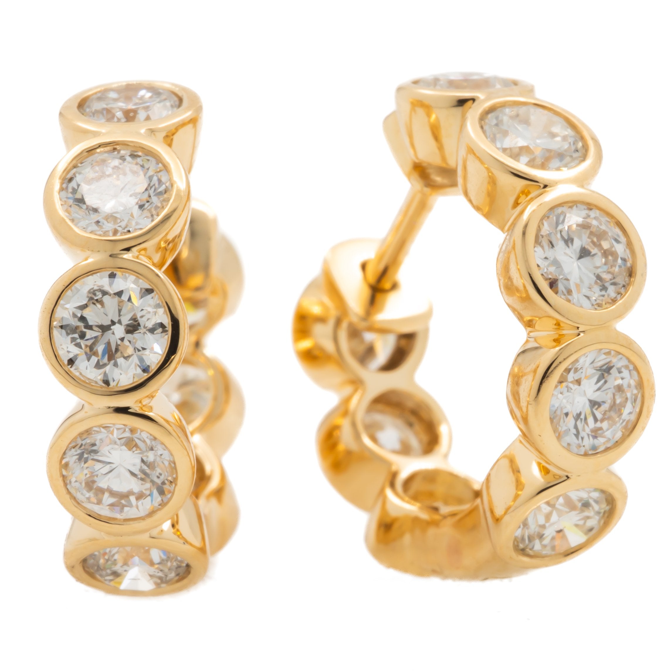Diamond Huggie Earrings