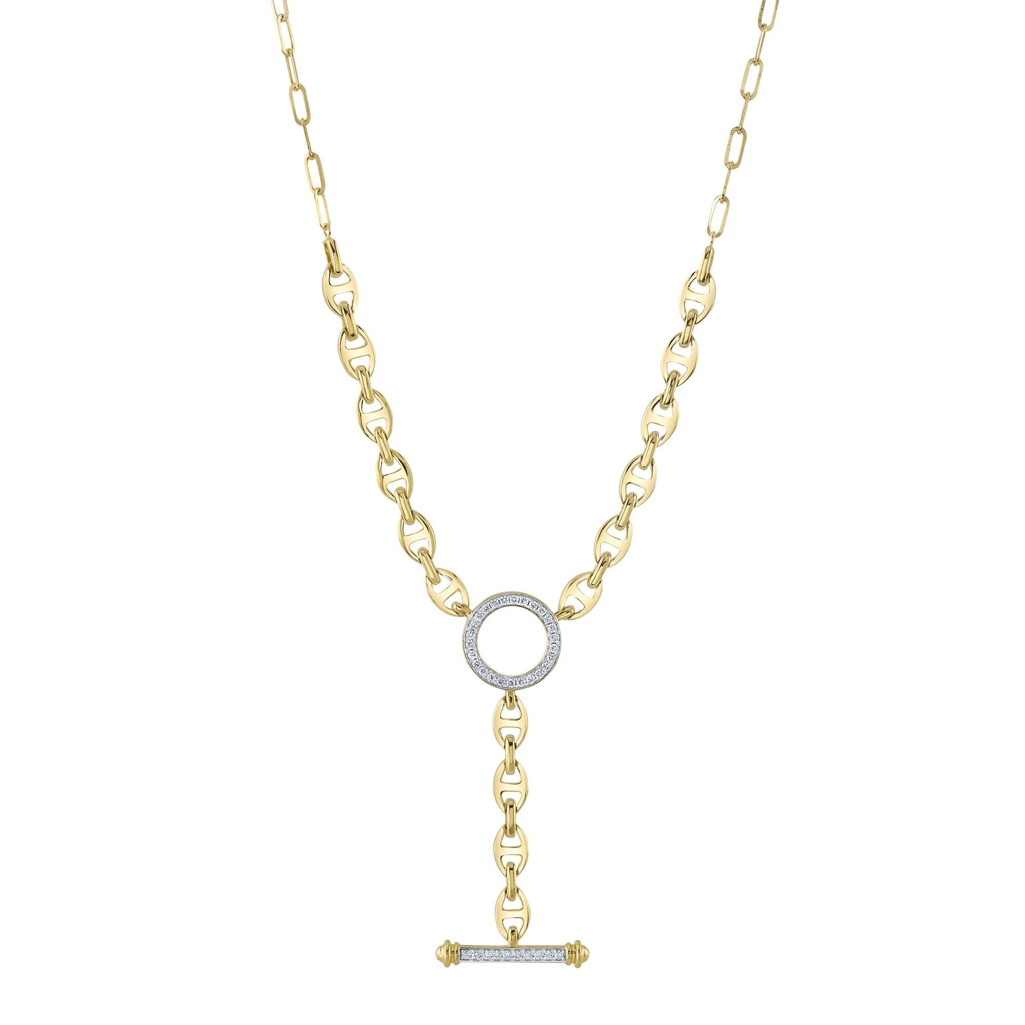 Shy Creation Diamond Lariat Necklace