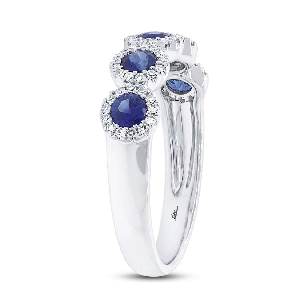 Shy Creation Diamond and Blue Sapphire Ring