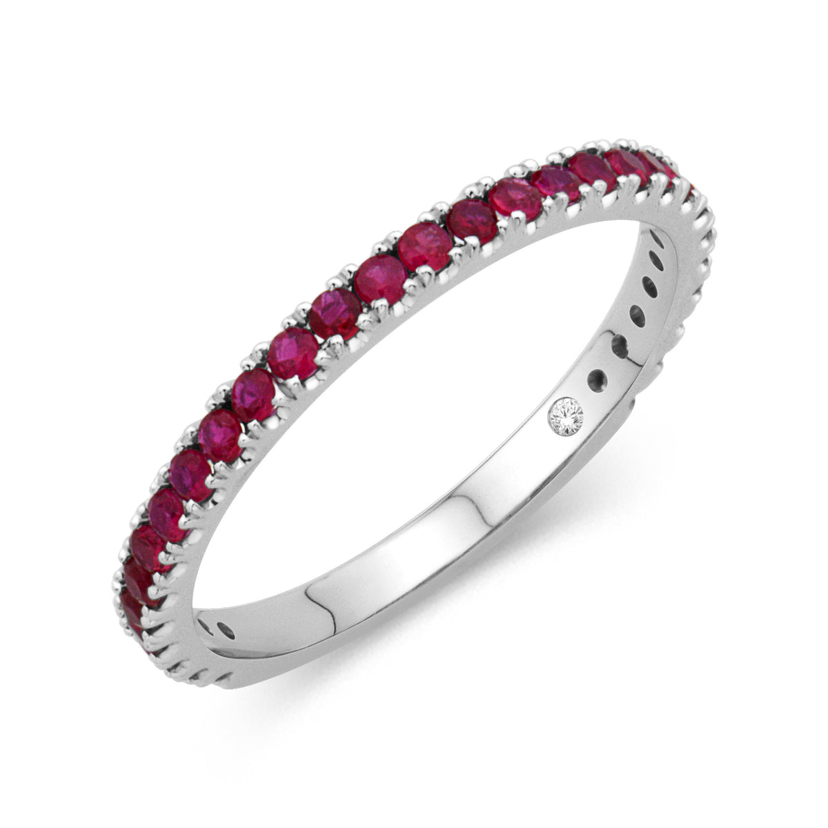 Ruby Birthstone Band