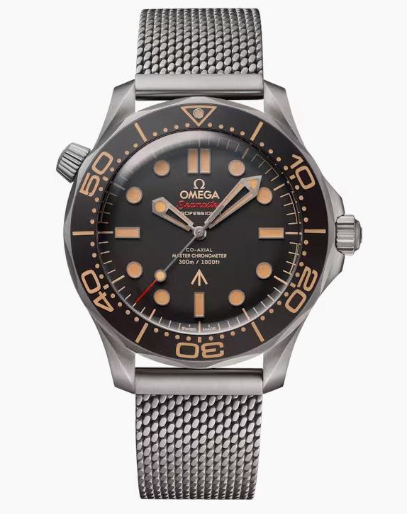 Omega Seamaster Diver 300M No Time To Die James Bond 007 Titanium Ref# 21090422001001