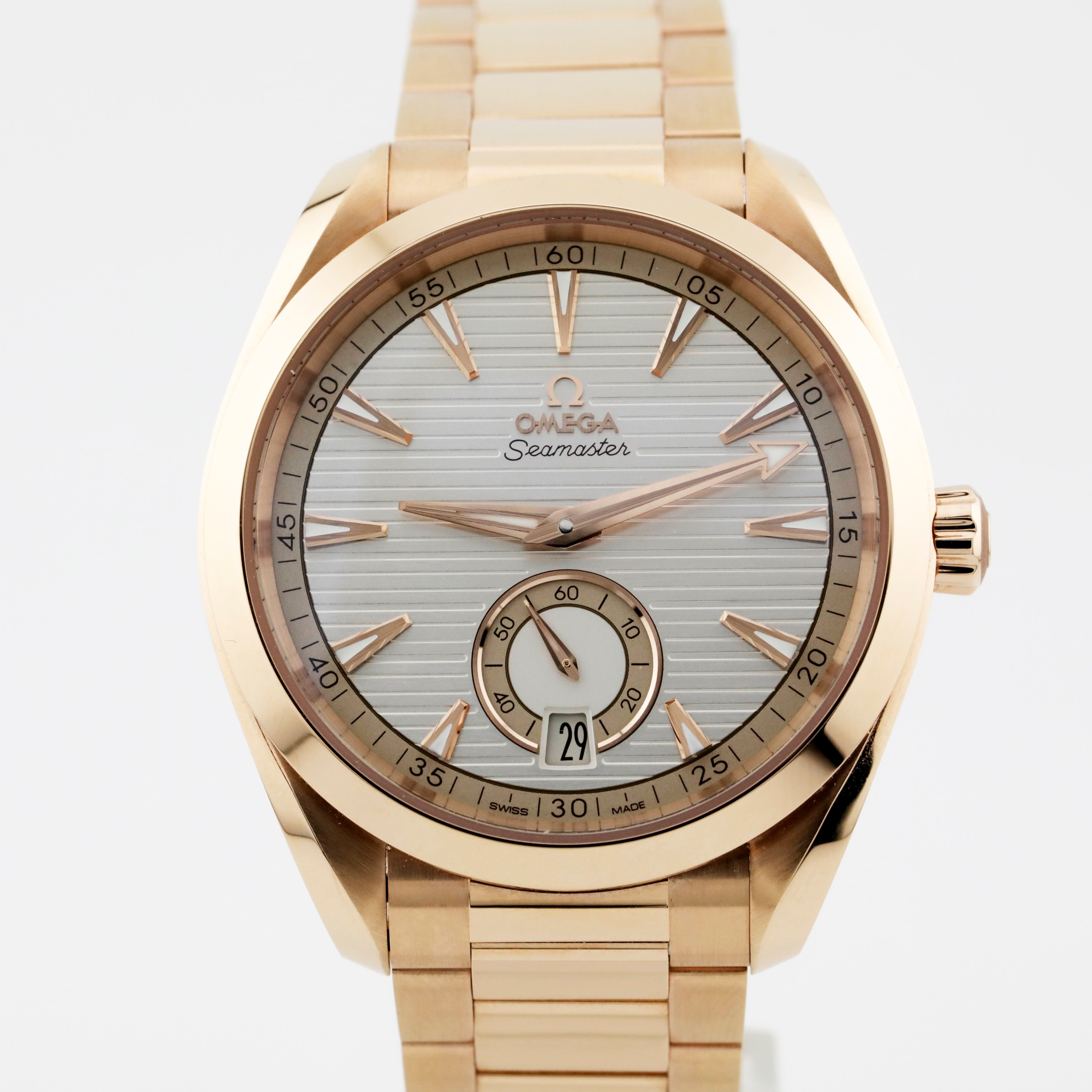 Pre Owned Omega Seamaster Aqua Terra 18k Sedna Gold Ref# 22050412102002