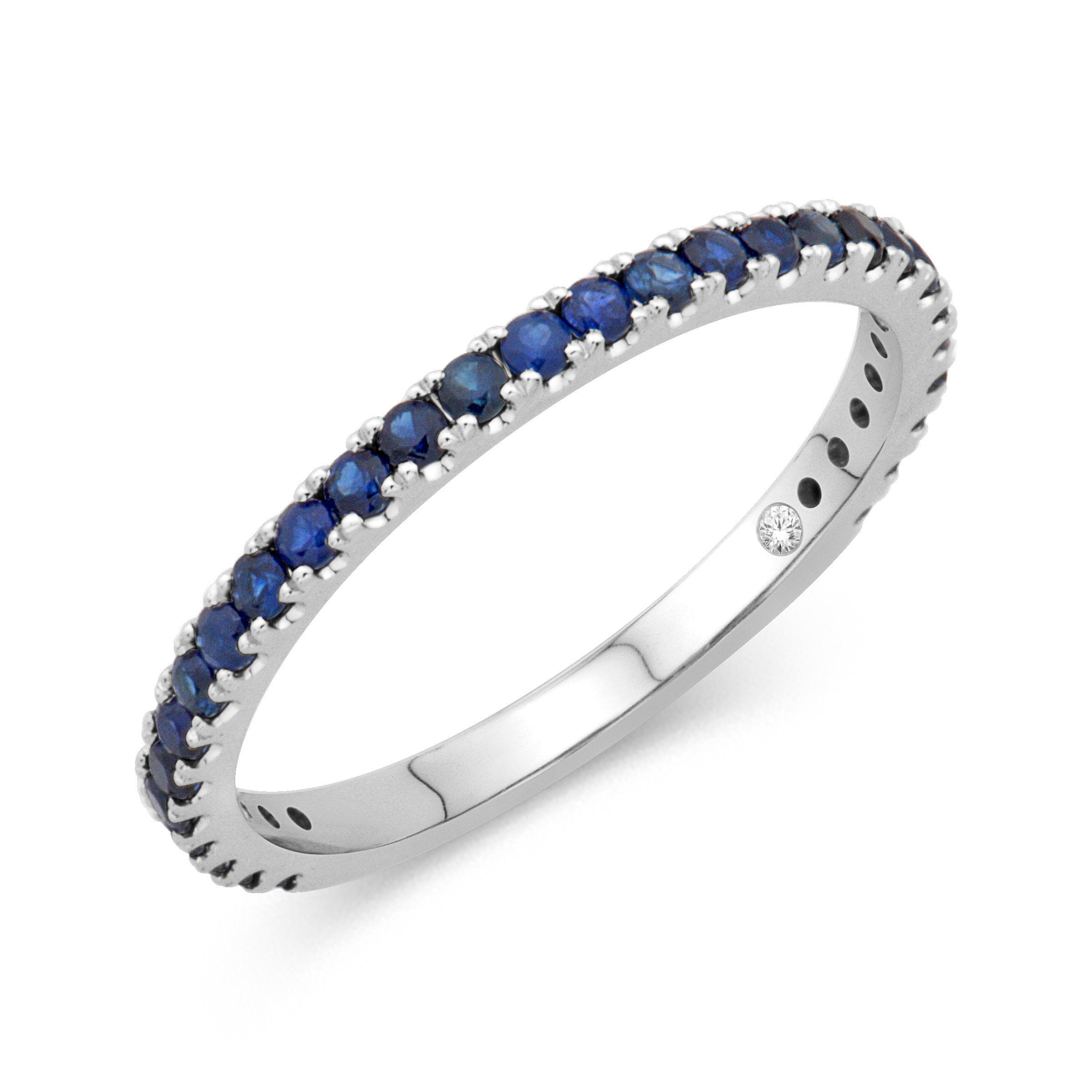 Blue Sapphire Birthstone Band