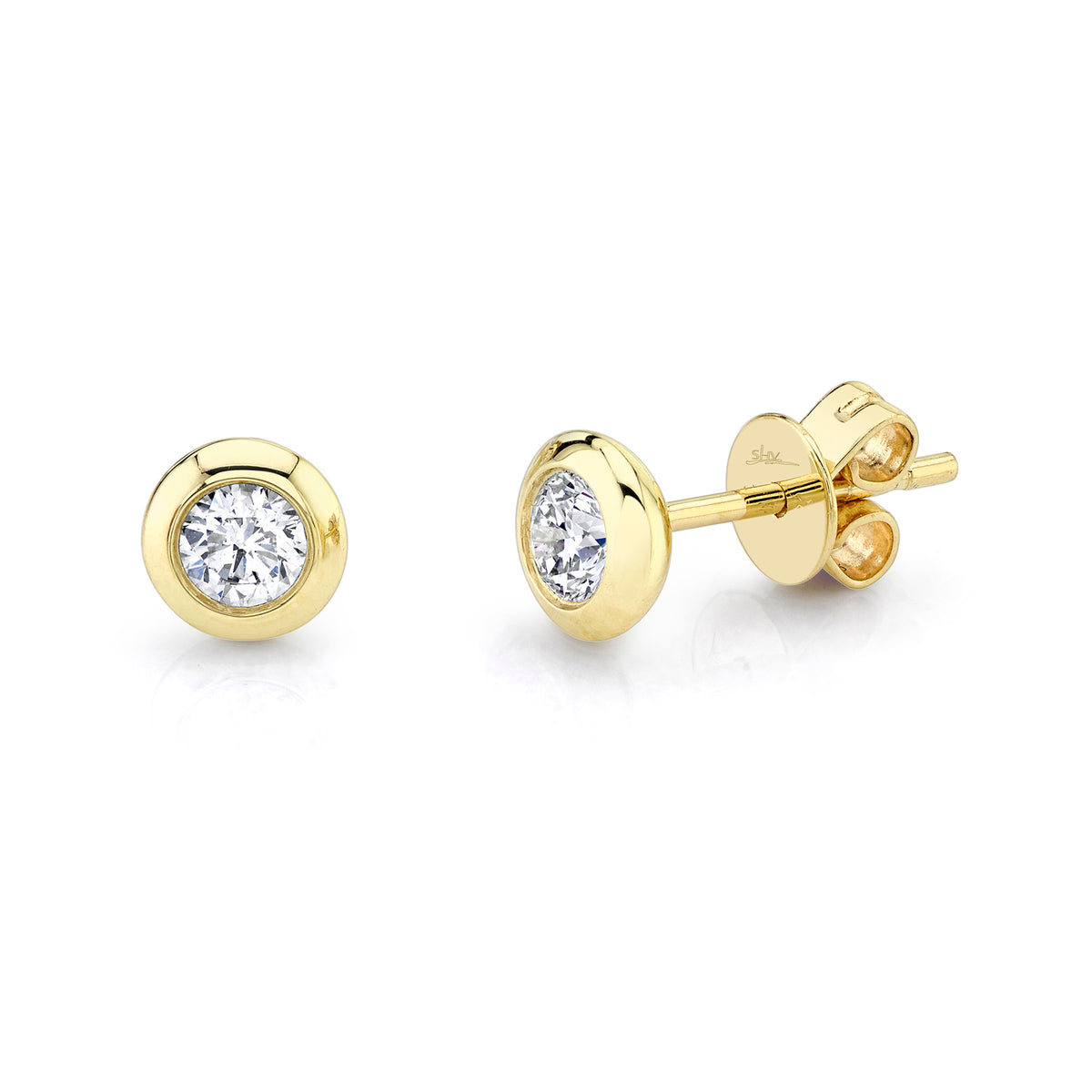 Shy Creation Diamond Stud Earrings