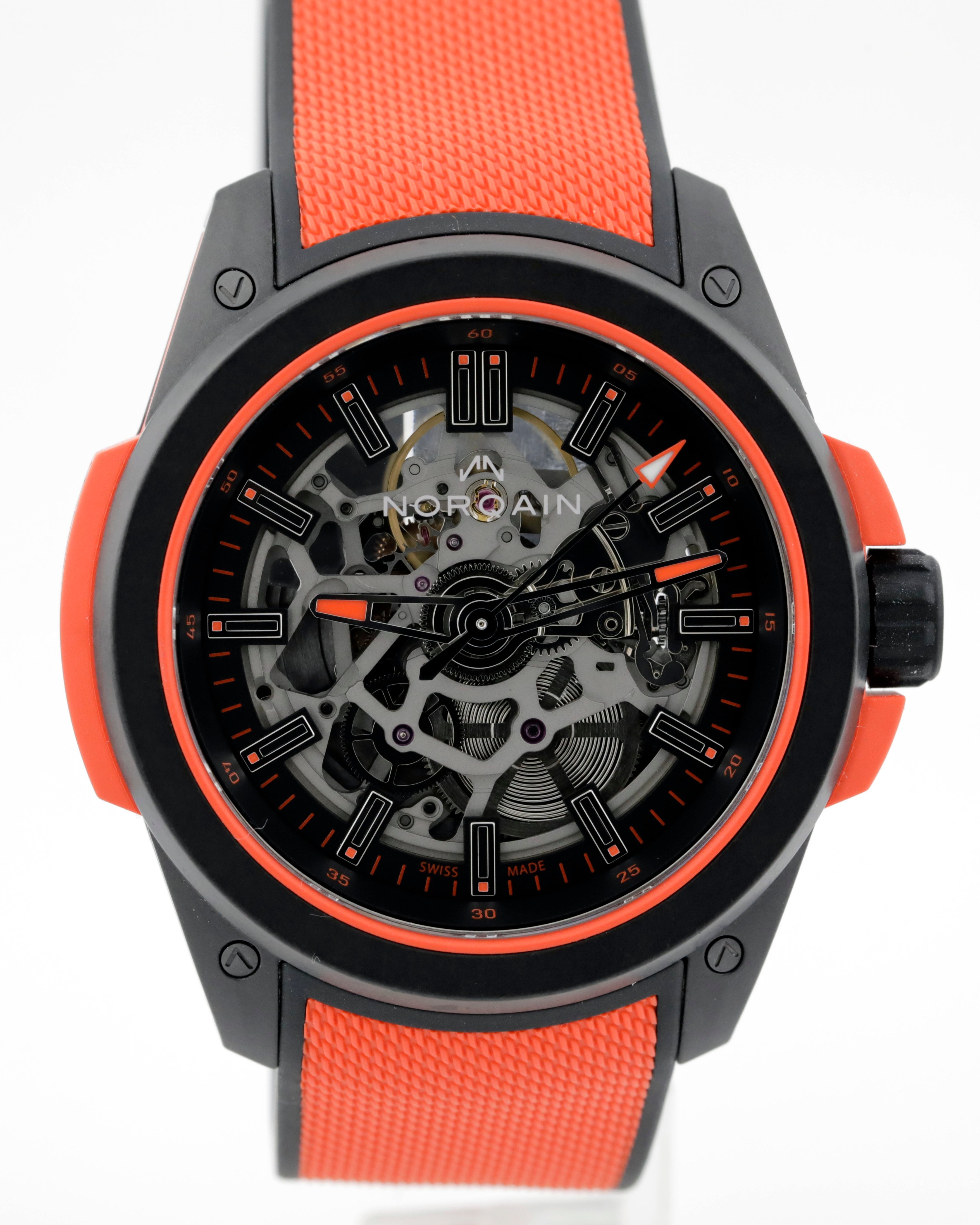 Pre Owned Norqain Wild One Skeleton Coral Ref# NNQ3000QBR2AS/B013