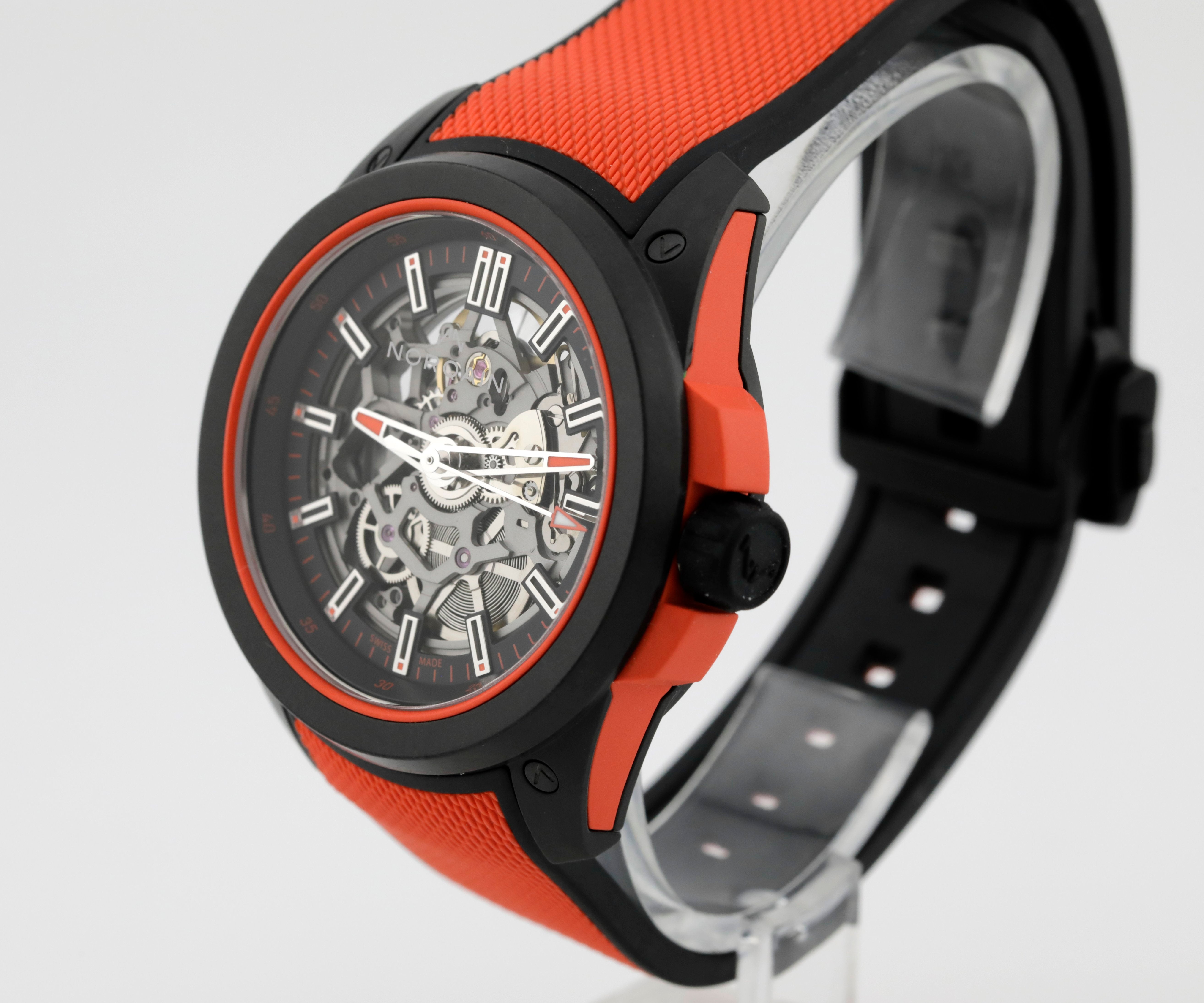 Pre Owned Norqain Wild One Skeleton Coral Ref# NNQ3000QBR2AS/B013