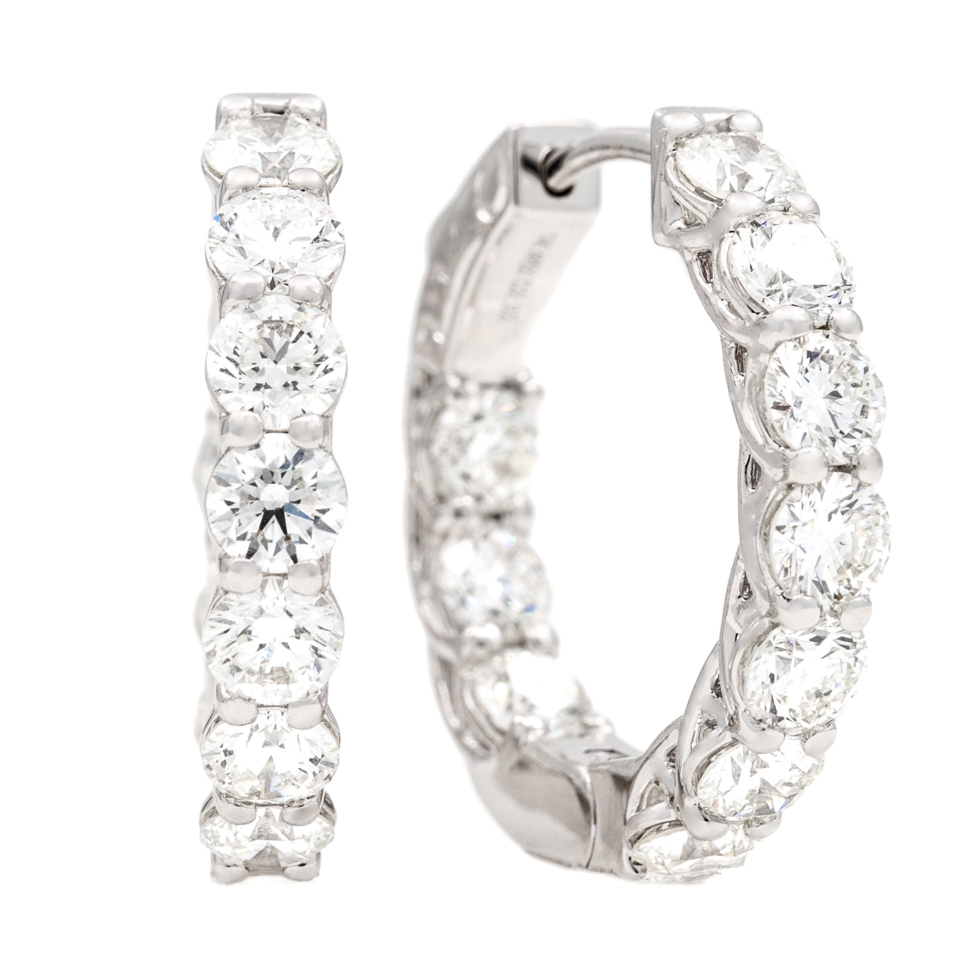 Diamond Hoop Earrings