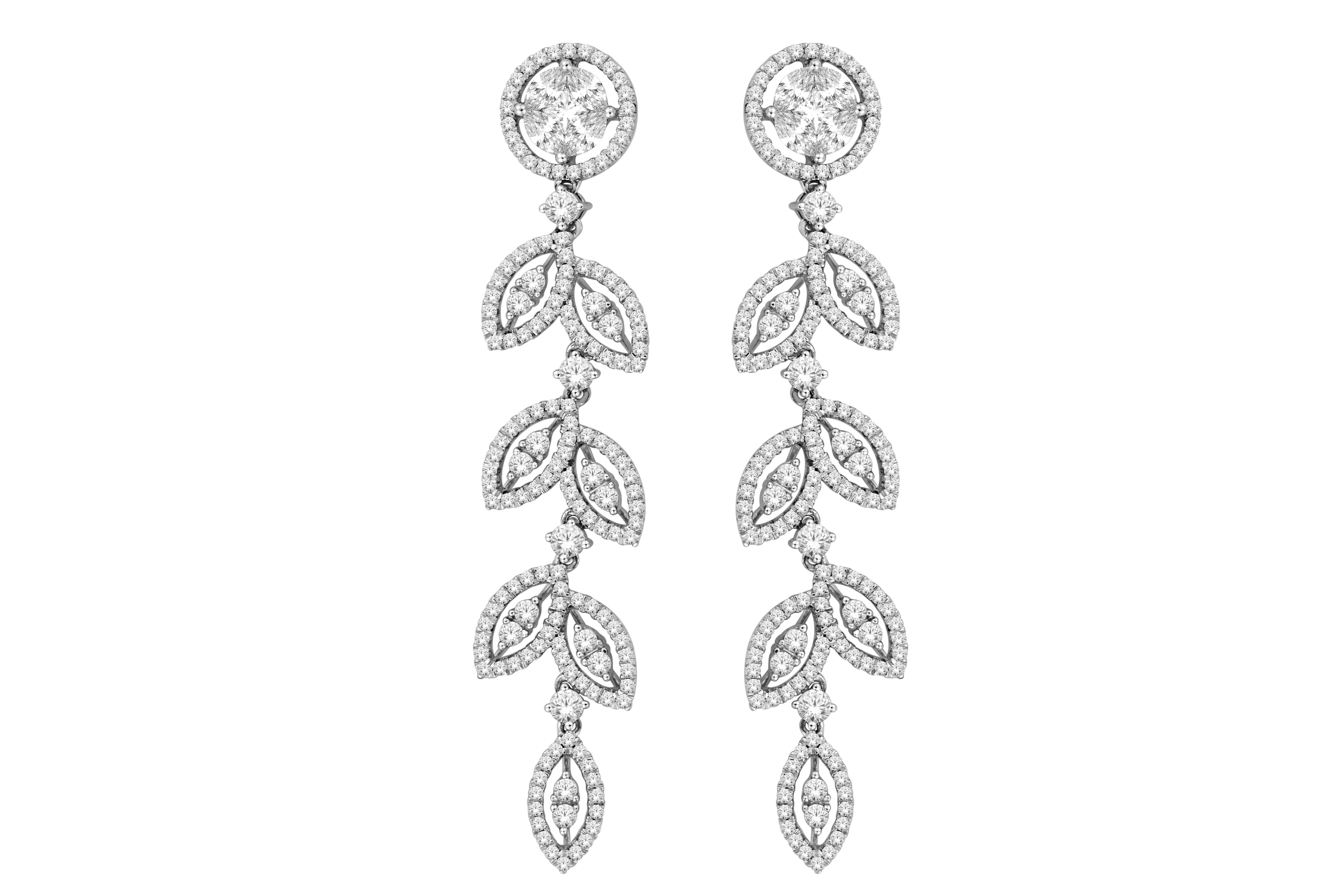 Dangle Diamond Earrings