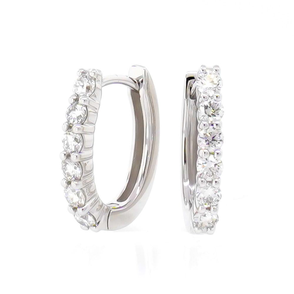 Diamond Huggie Earrings