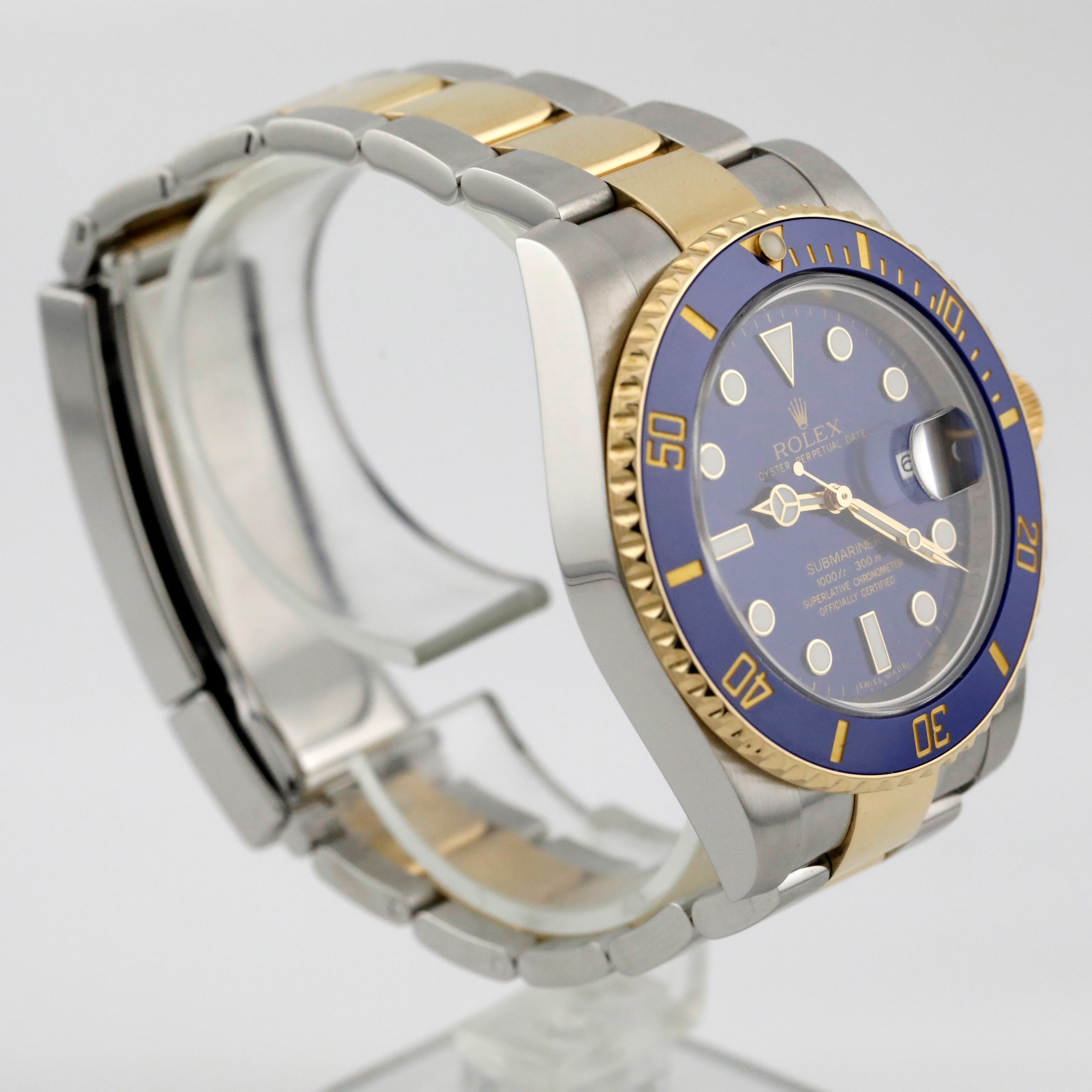 Pre-Owned Rolex Submariner Date, Two Tone, Blue, REF# 116613LB