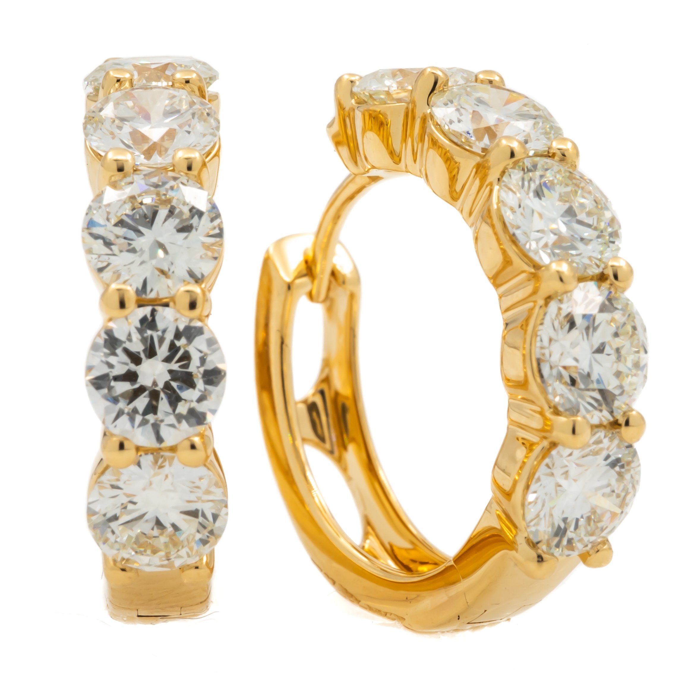 Diamond Huggie Earrings