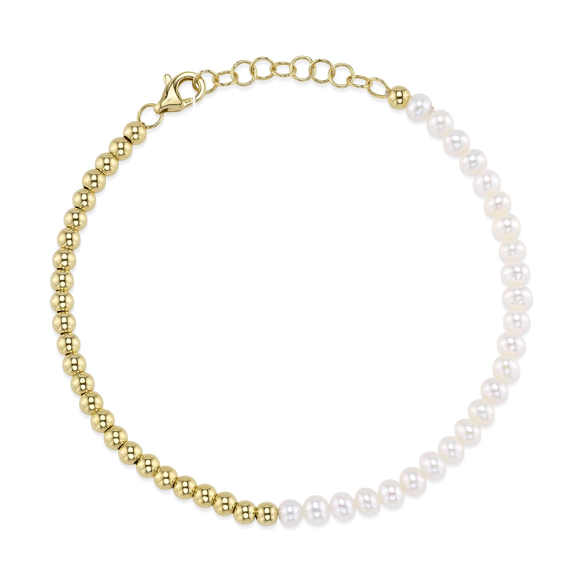 Shy Creation Pearl and Beaded Bracelet