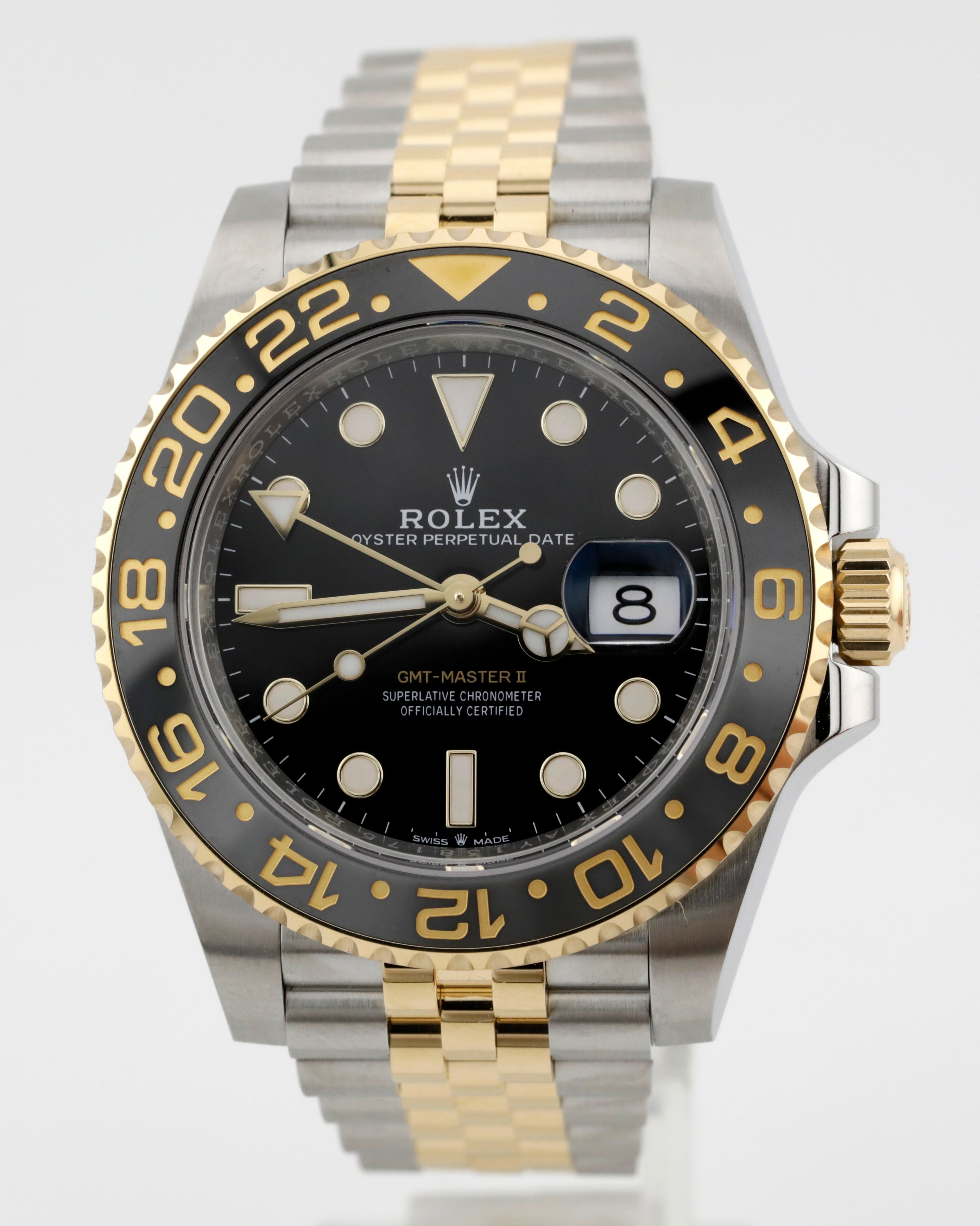 Pre Owned Rolex GMT-Master II Bruce Wayne Ref# 126713GRNR