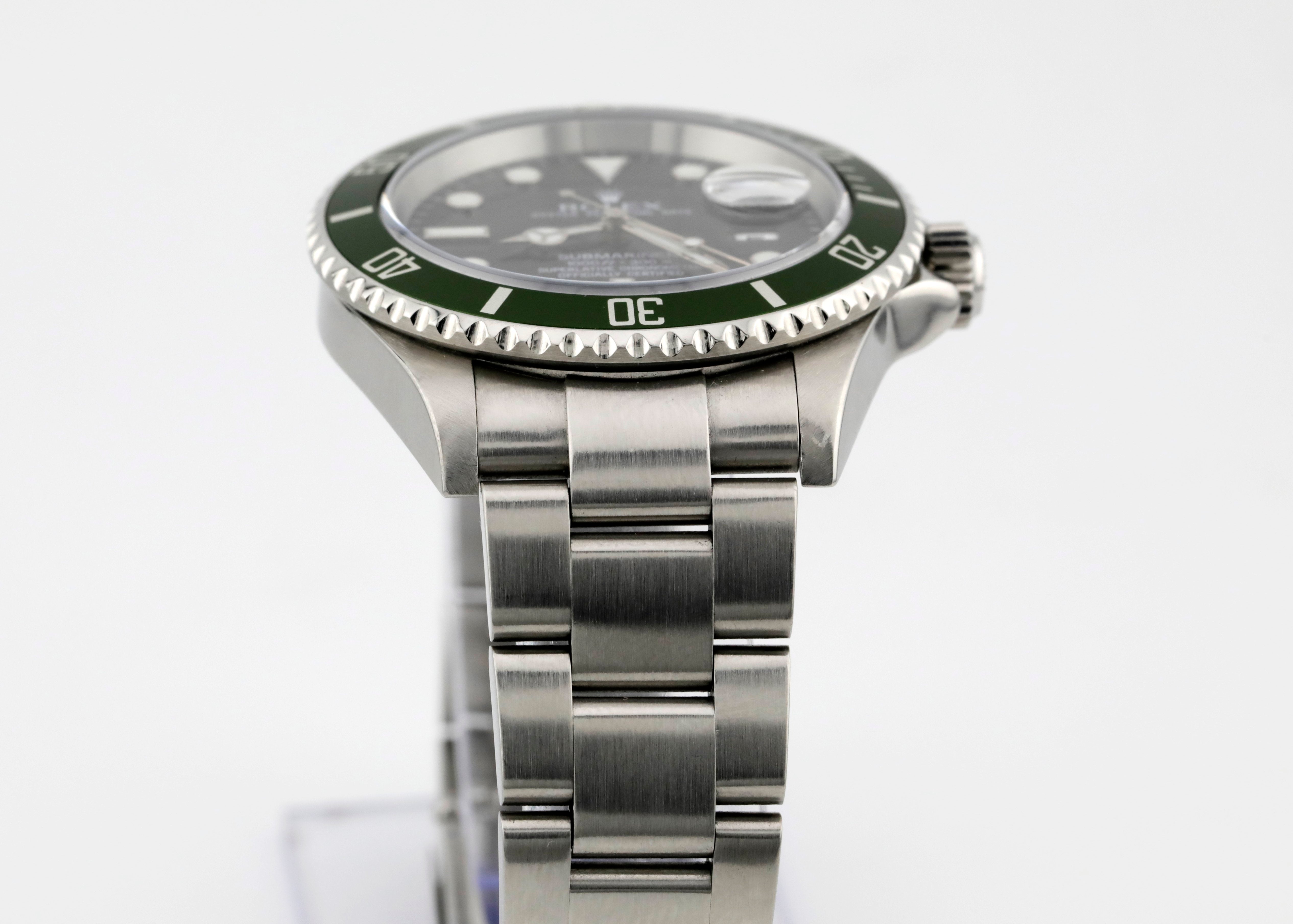 Pre Owned Rolex Submairner Date Kermit Ref# 16610LV