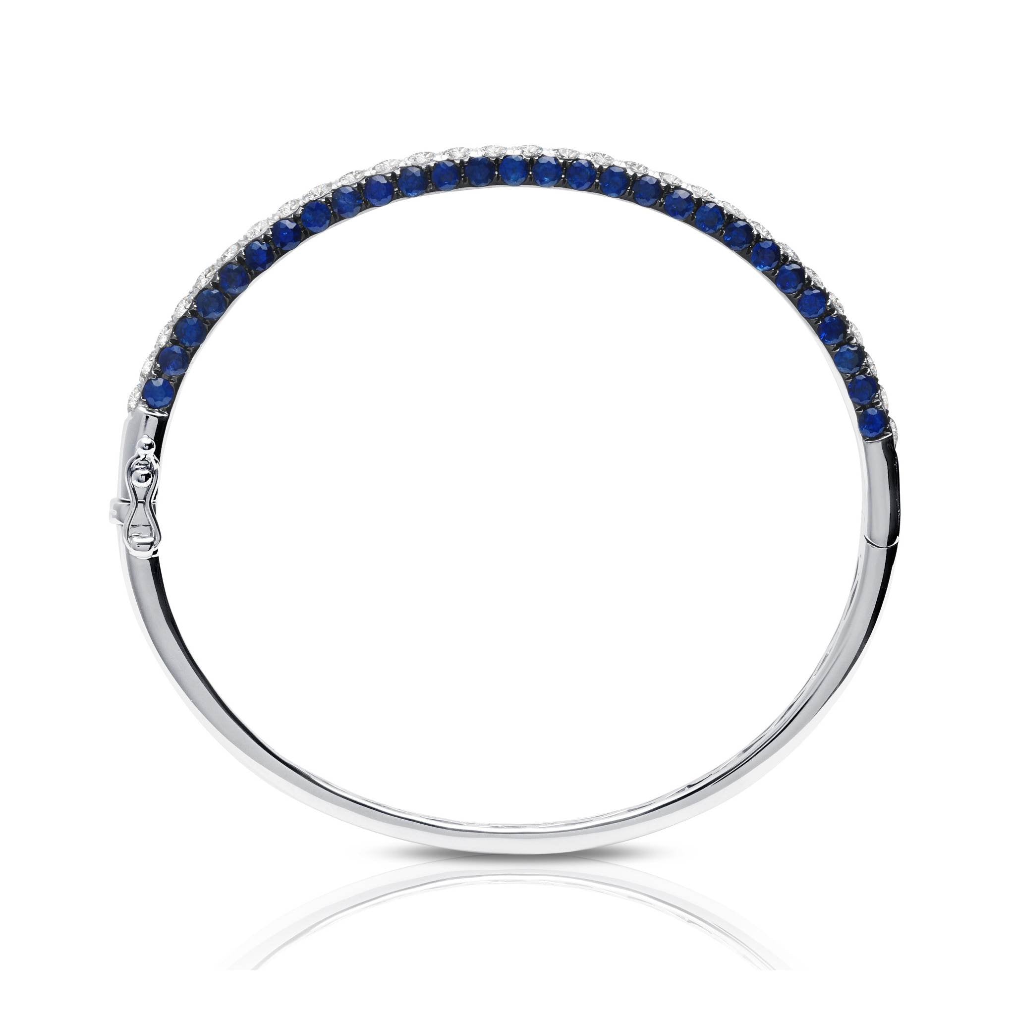Graziela Blue Sapphire and Diamond Bangle