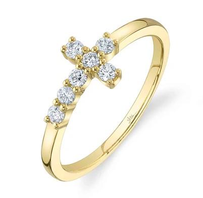 Diamond Cross Ring