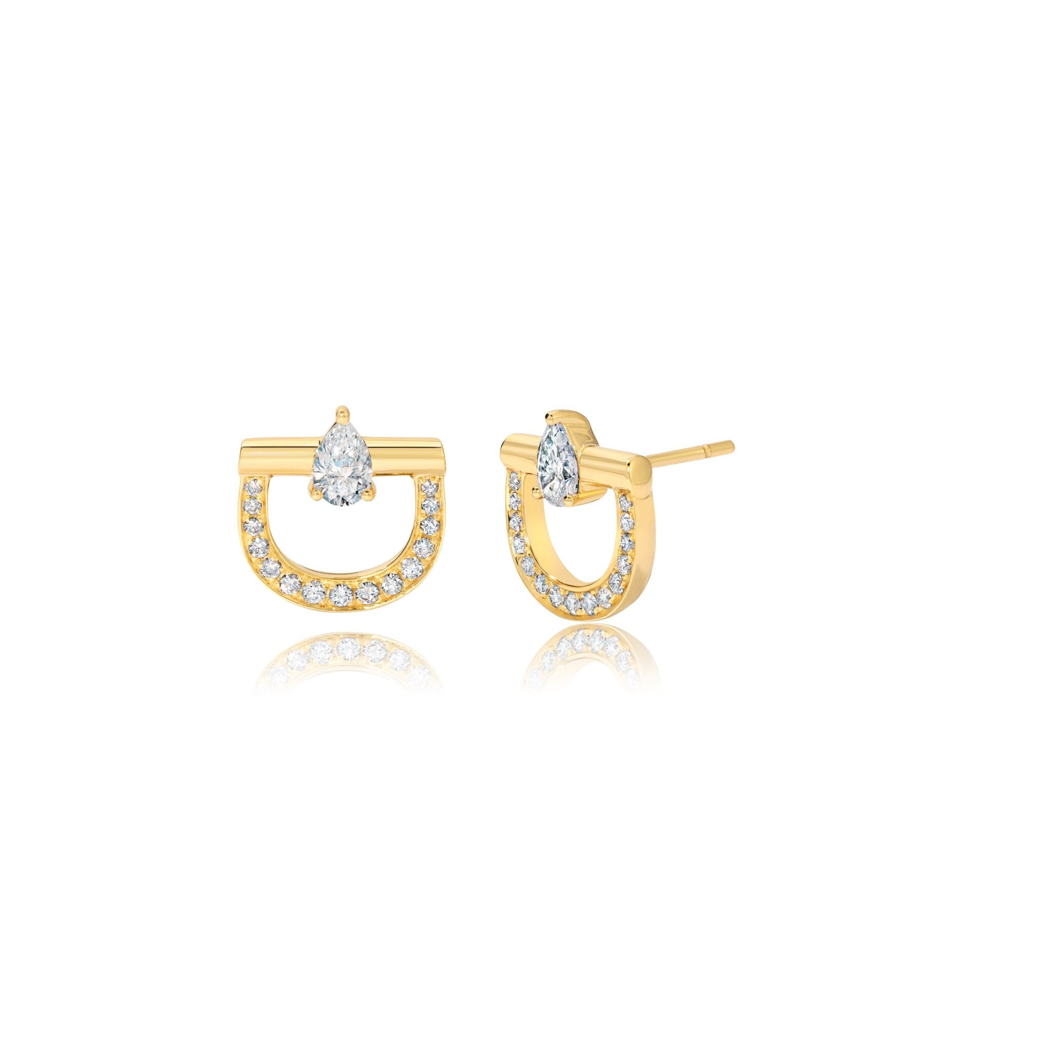 Graziela Diamond Stirrup Earrings