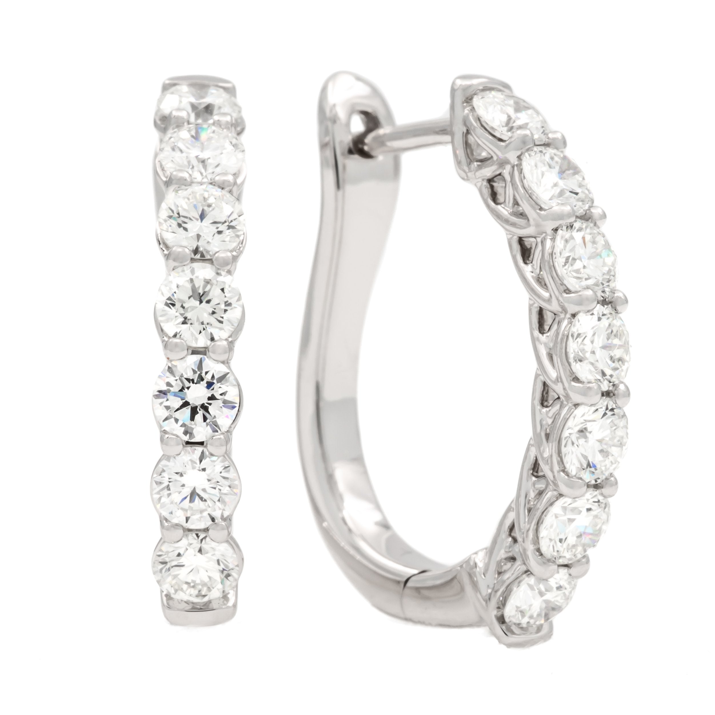 Diamond Hoop Earrings