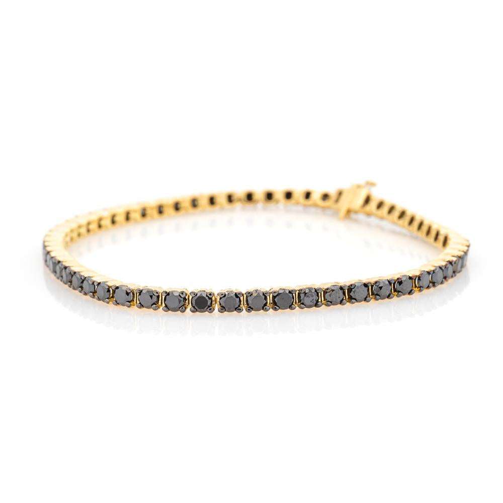 Black Diamond Tennis Bracelet