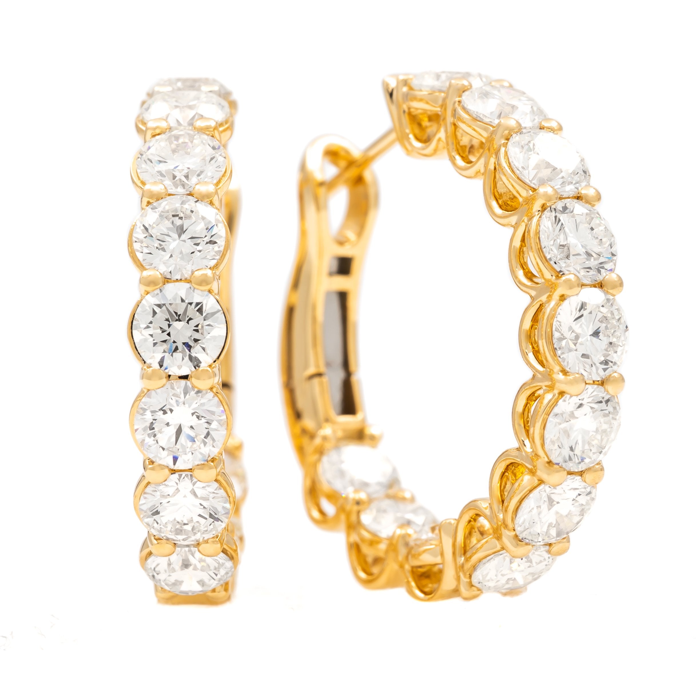 Diamond Hoop Earrings