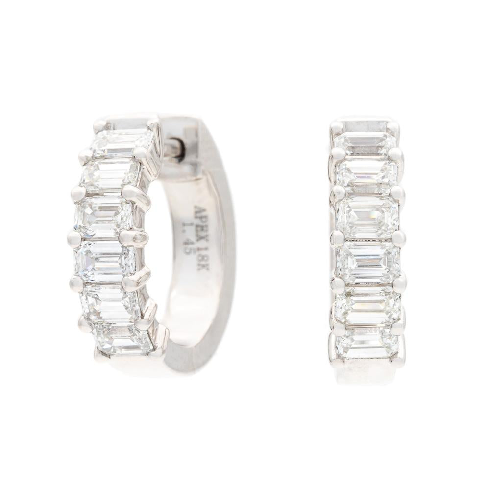 Diamond Huggie Earrings