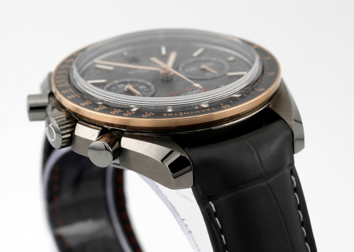 Pre Owned Omega Speedmaster Grey Side of The Moon Meteorite Dial Ref# 31163445199001
