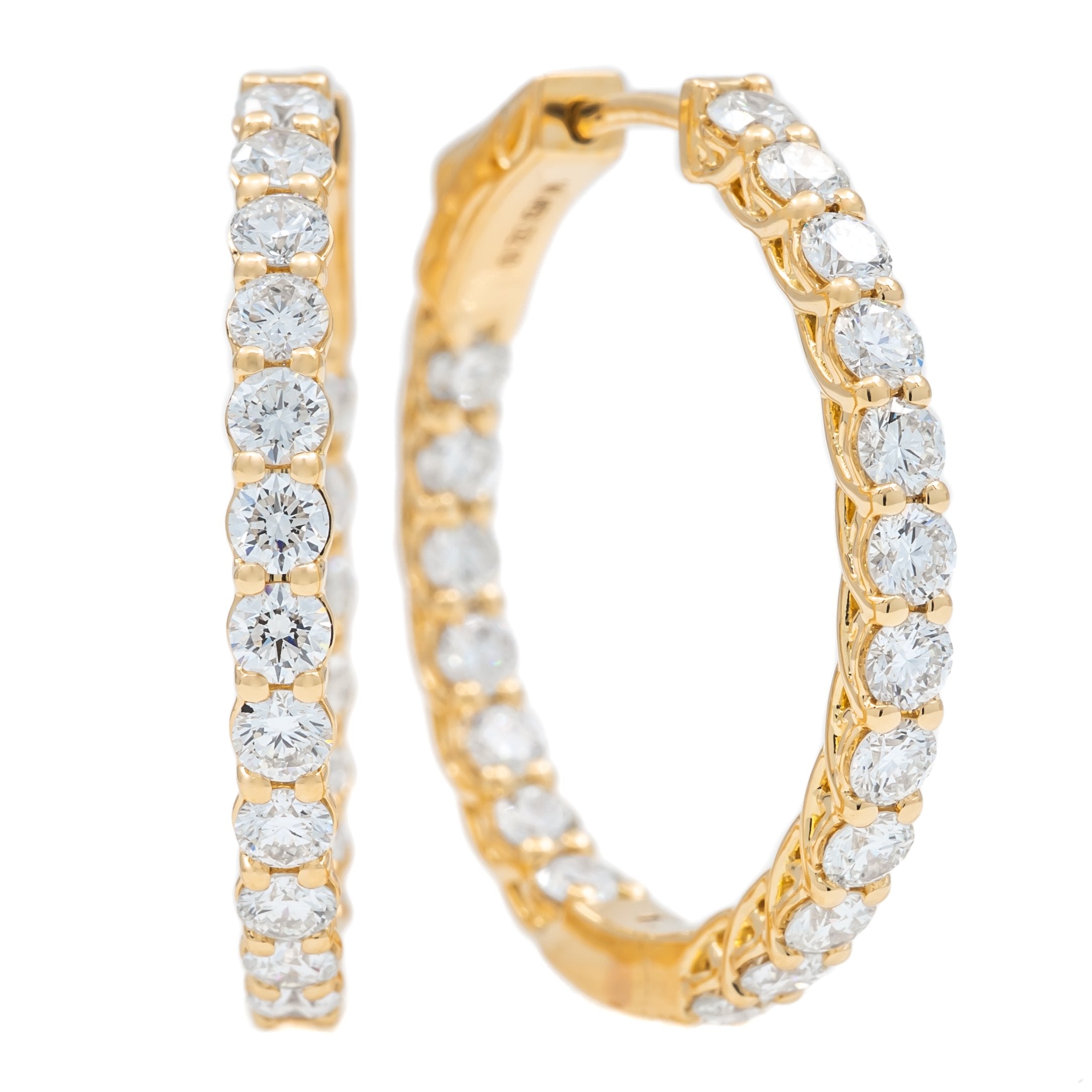 Diamond Hoop Earrings