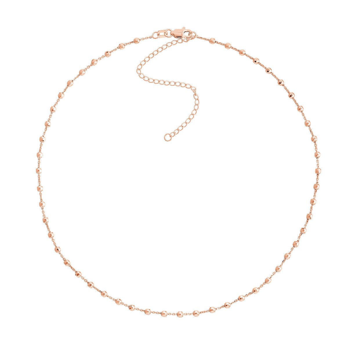 Diamond Cut Beaded Necklace