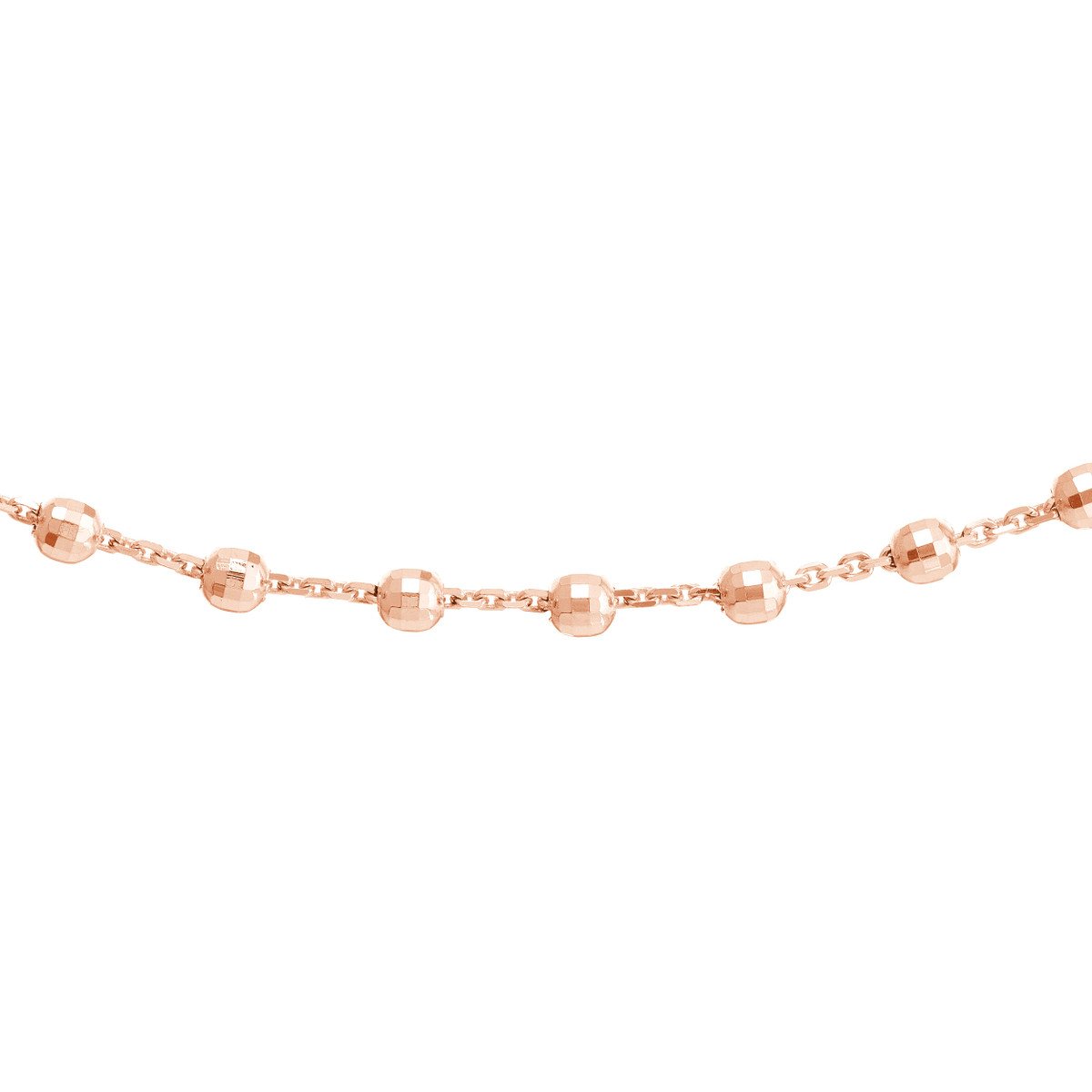 Diamond Cut Beaded Necklace