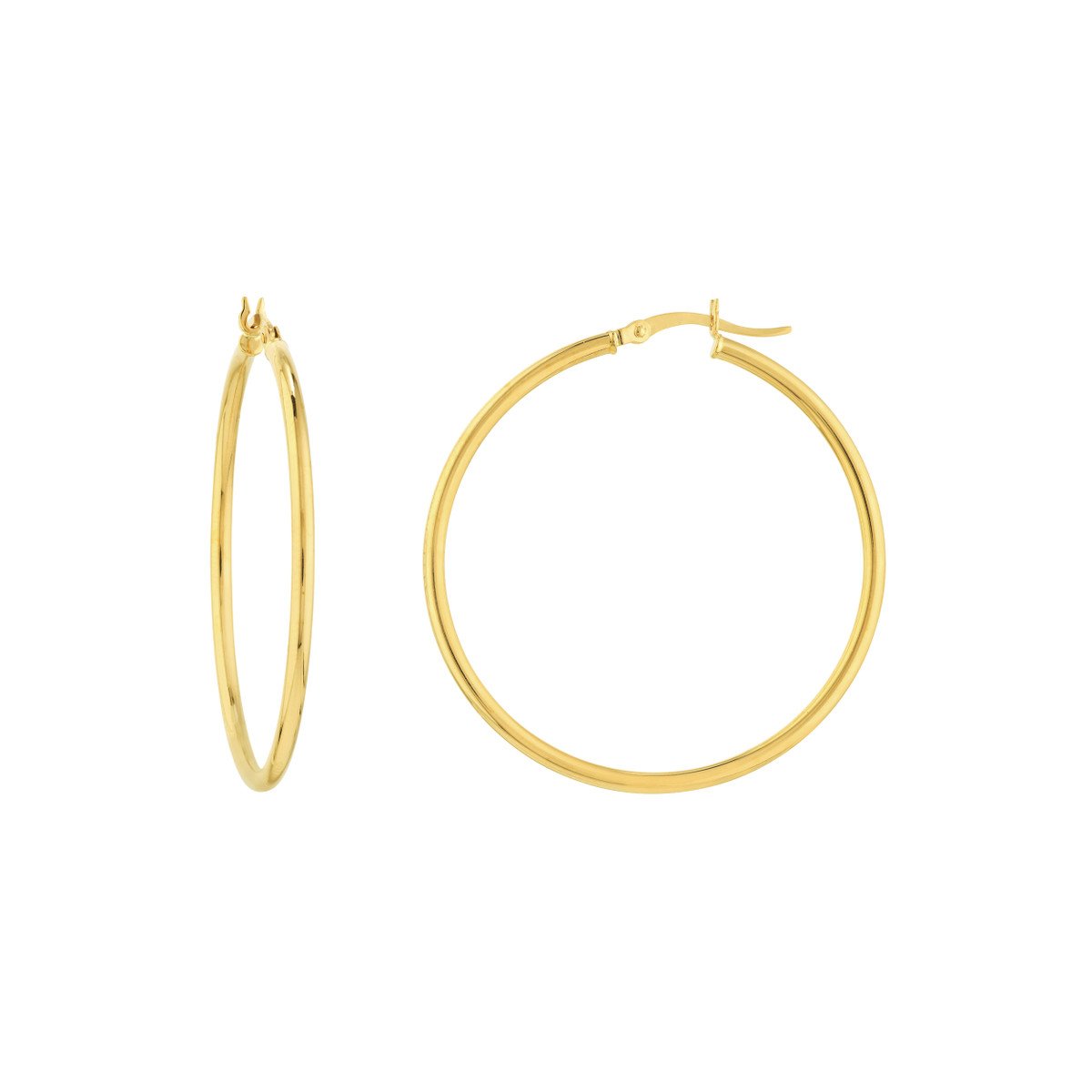 Polished Hoop Earrings